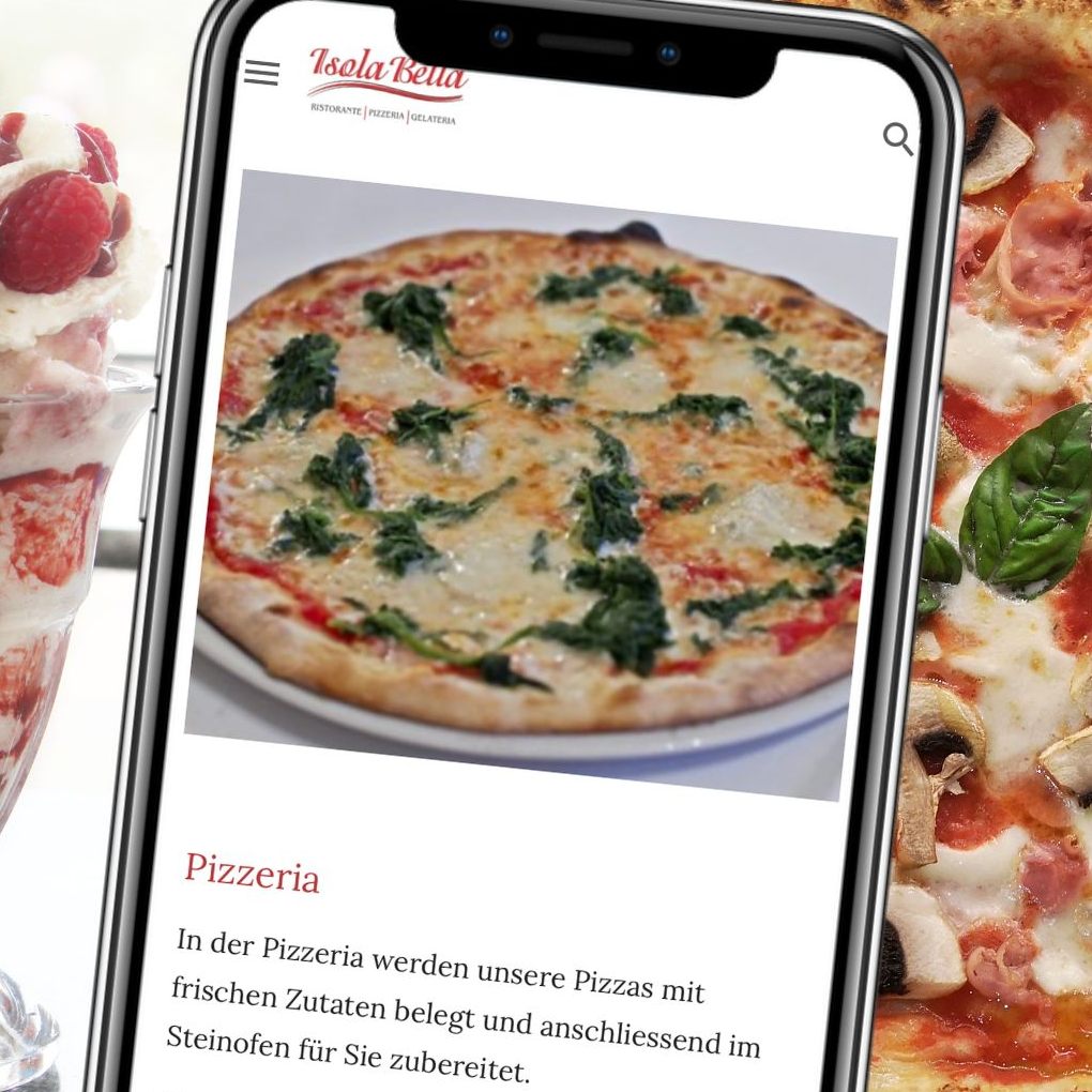 Das Isola Bella verwöhnt seine Gäste mit dem italienischen Charme eines Restaurants, einer Pizzeria und einer Gelateria.