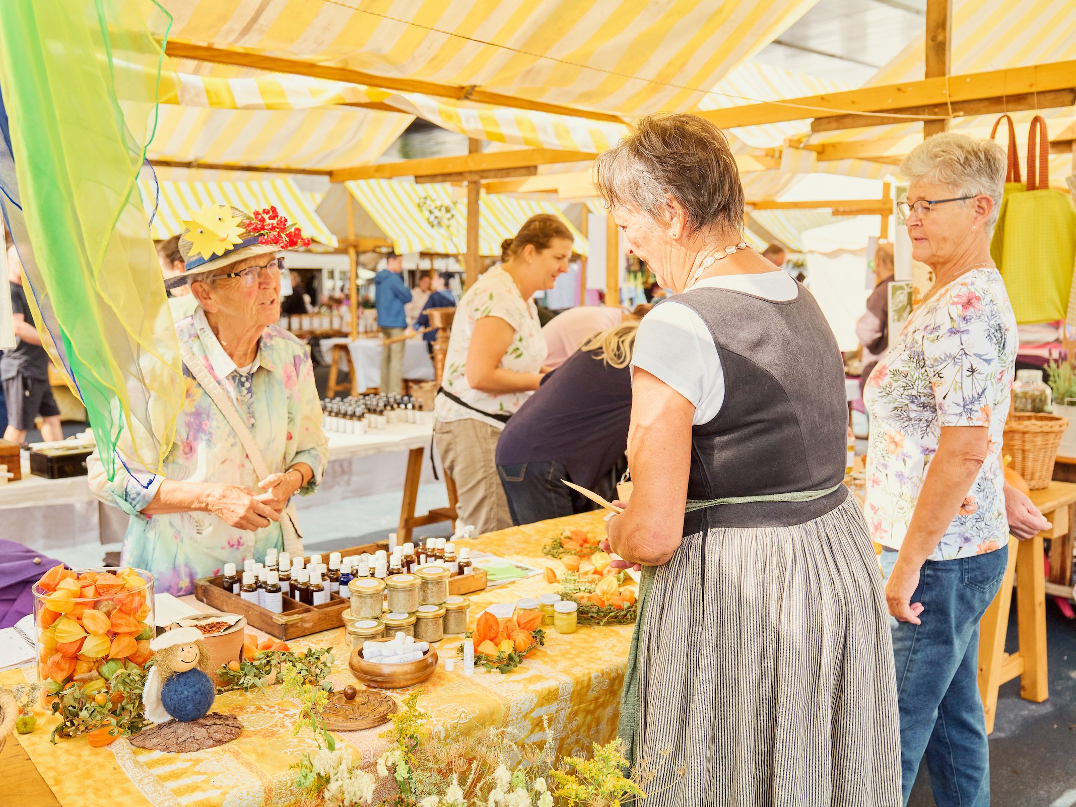 Kräutermarkt und Nachtflohmarkt in Lustenau.