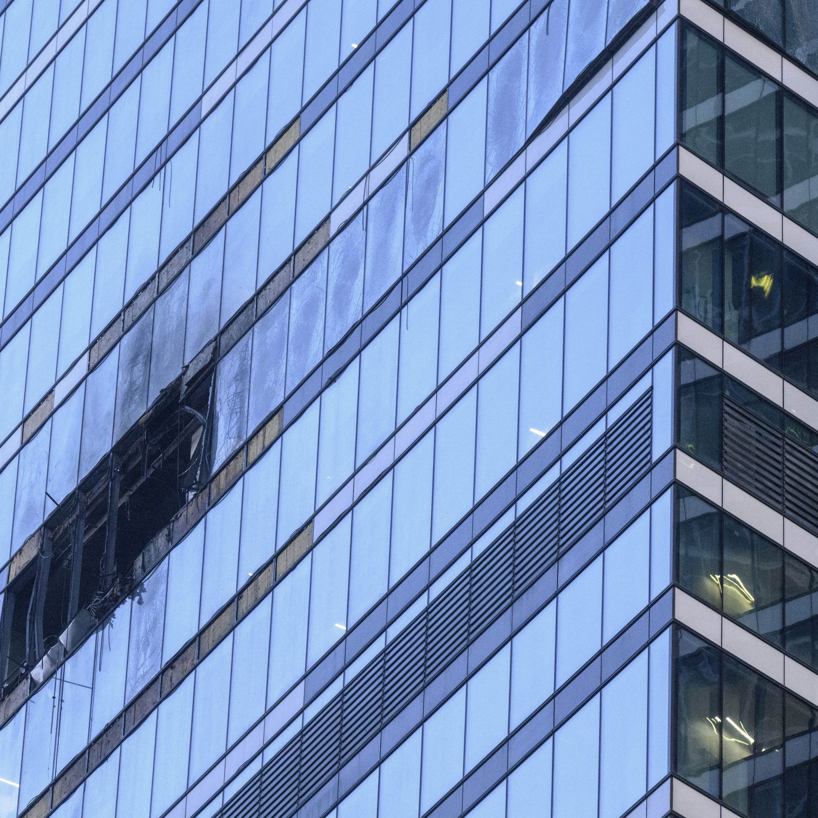 Drohne trifft Hochhaus in Moskau