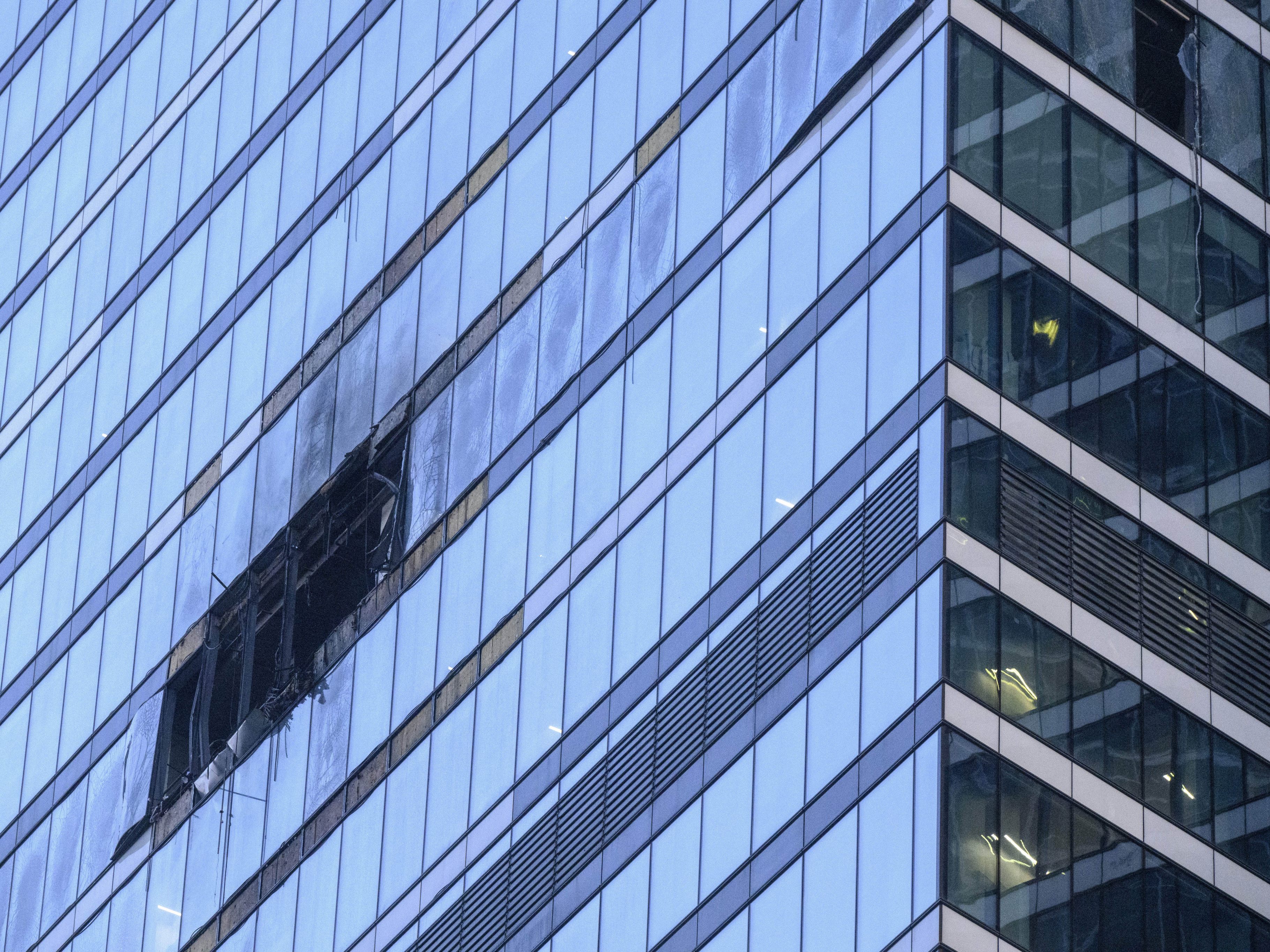Drohne trifft Hochhaus in Moskau