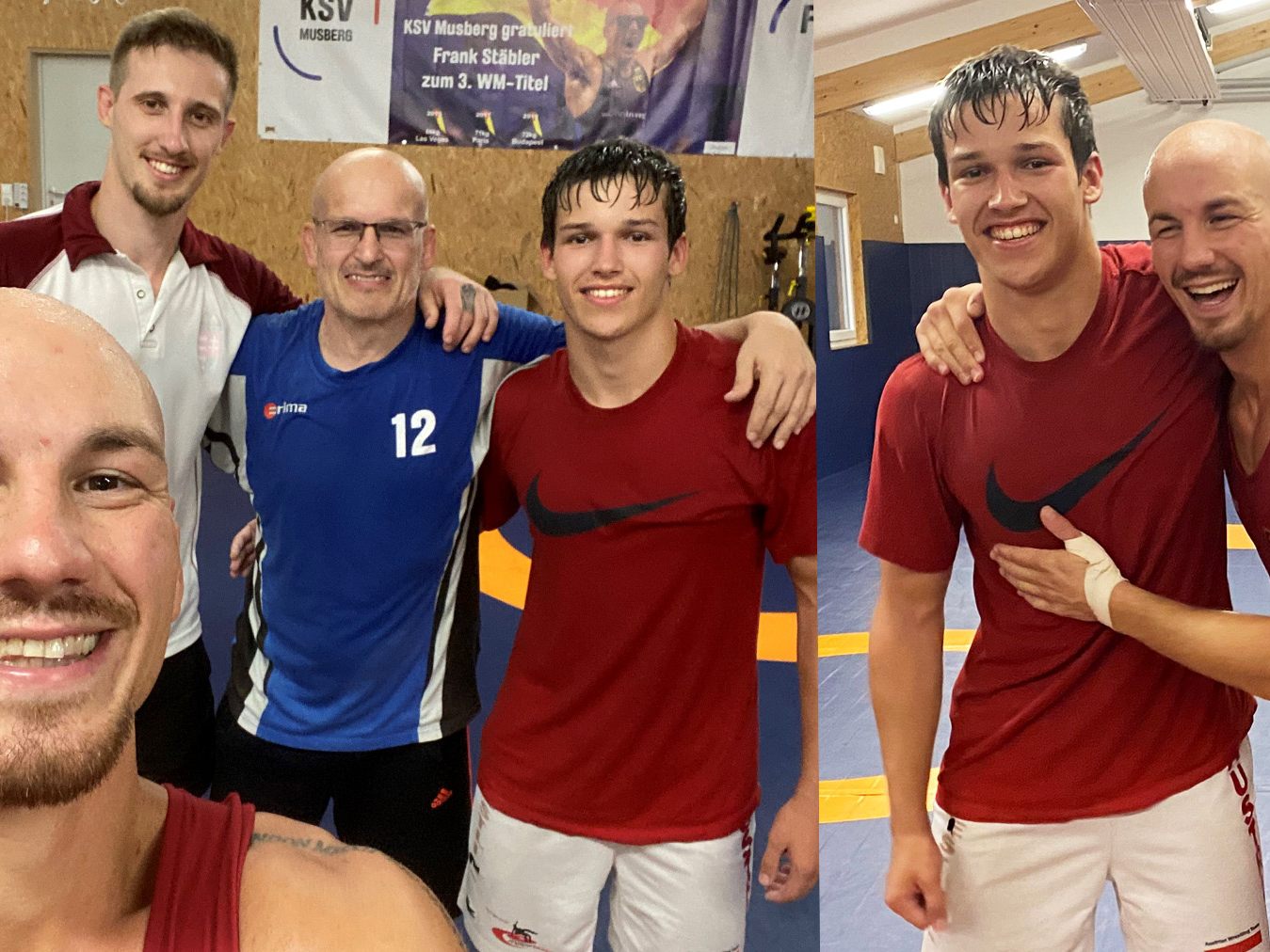 KSV in der hauseigenen Trainingsstätte von Frank Stäbler KSV in der hauseigenen Trainingsstätte von Frank Stäbler