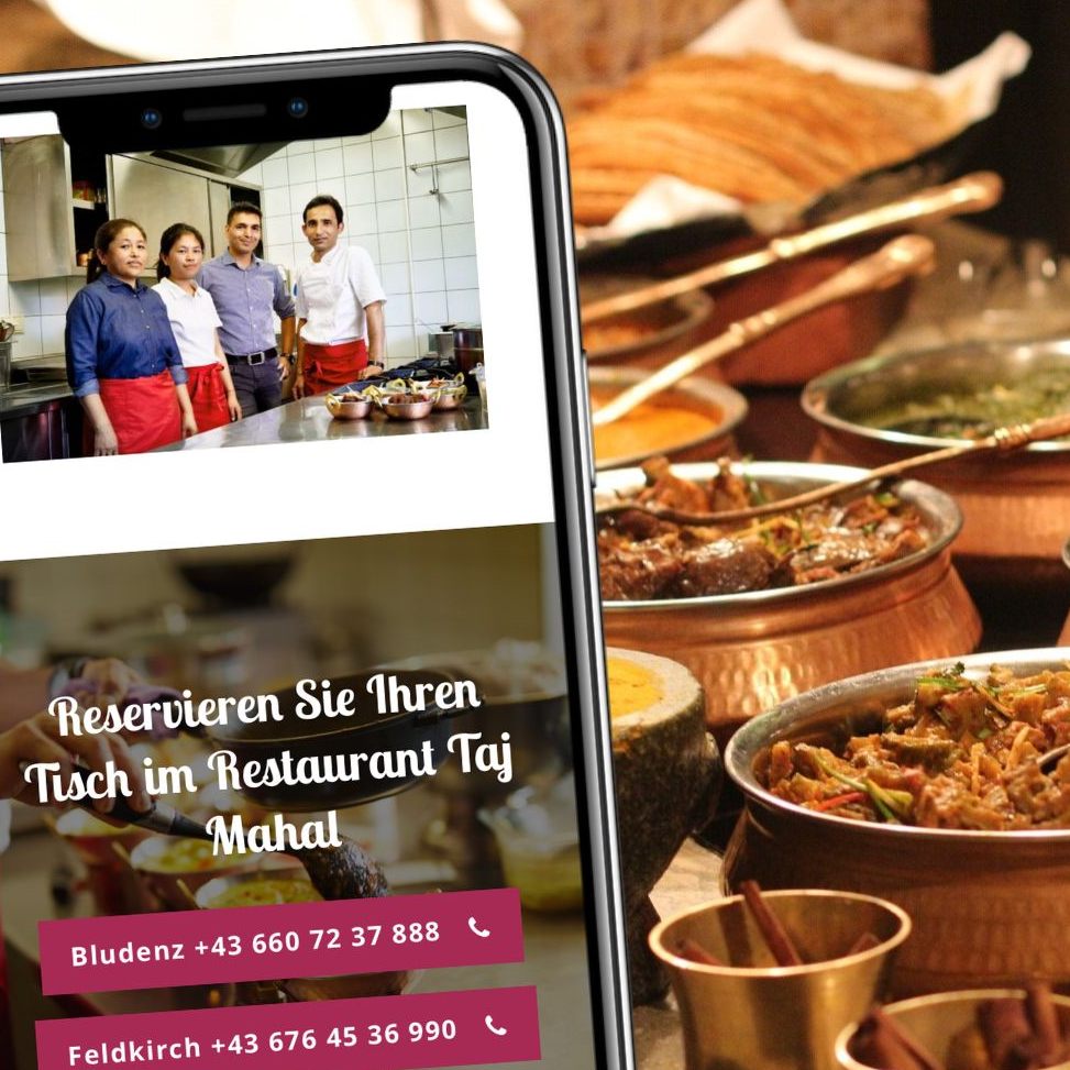 Im Taj Mahal in Bludenz können Sie orientalische Köstlichkeiten genießen.