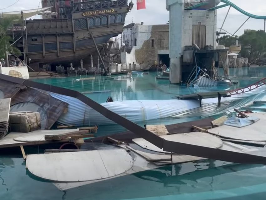 Unfall im Europapark. Unfall im Europapark.