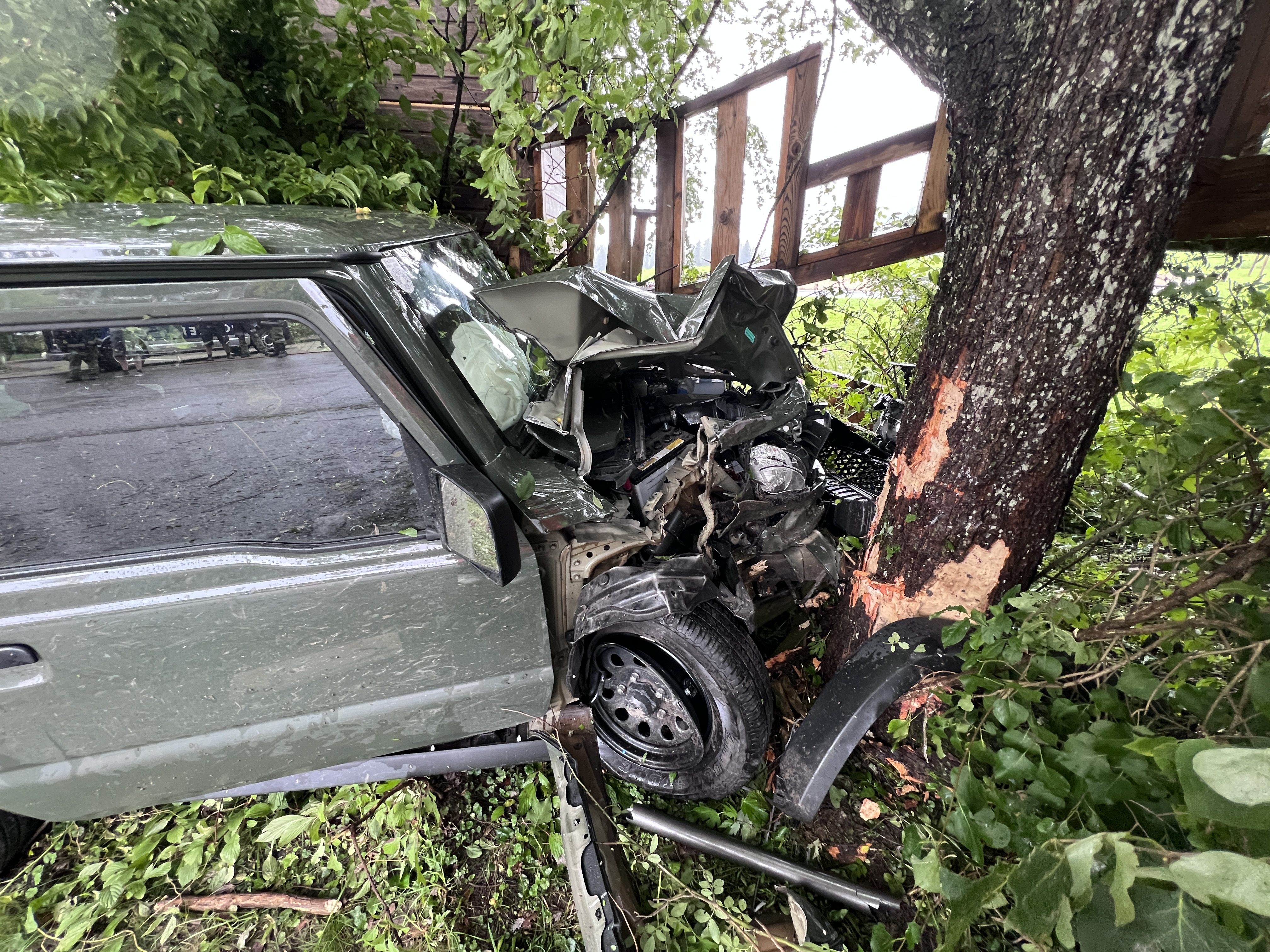 Ein 75-Jähriger kam am Dienstagnachmittag von der Fahrbahn ab und krachte in einen Baum.