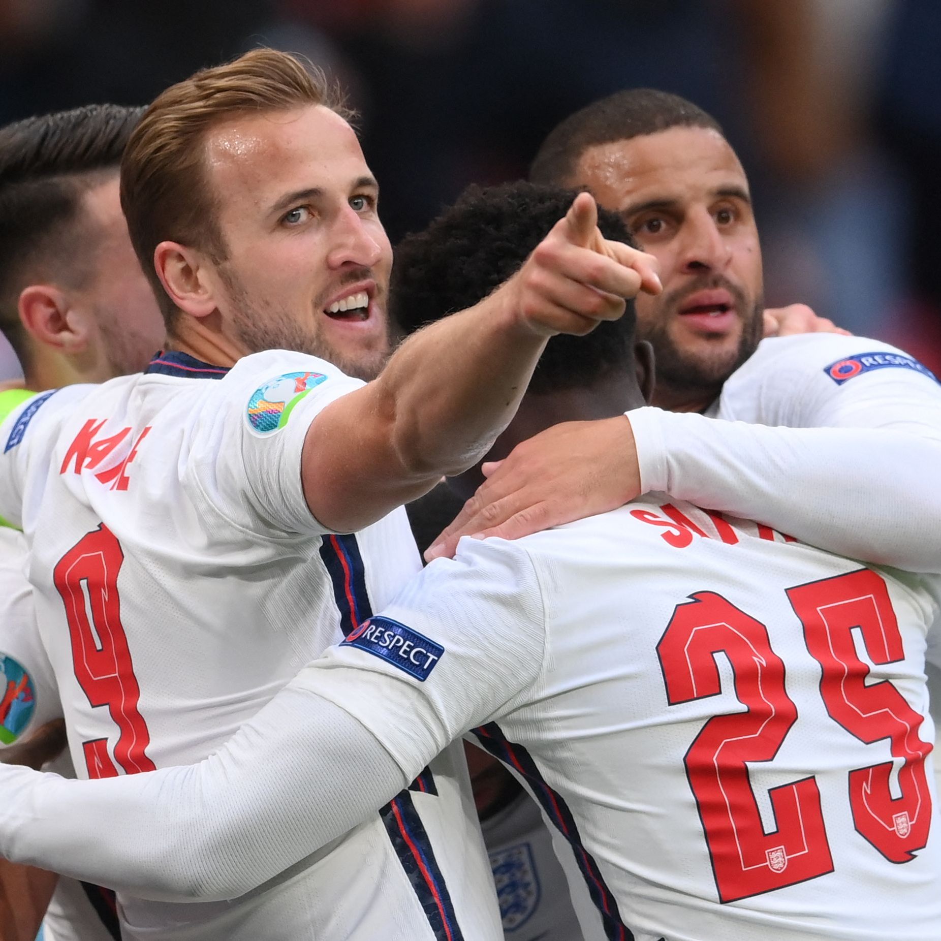 "Three Lions"-Kollgen: Harry Kane und Kyle Walker.
