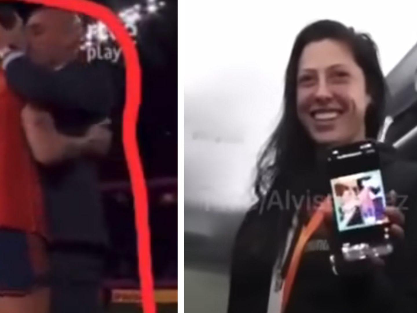 Spaniens Verbandsboss Luis Rubiales sorgte mit einem ungefragten Kuss auf den Mund von Spielerin Jennifer Hermoso für Empörung. Spaniens Verbandsboss Luis Rubiales sorgte mit einem ungefragten Kuss auf den Mund von Spielerin Jennifer Hermoso für Empörung.