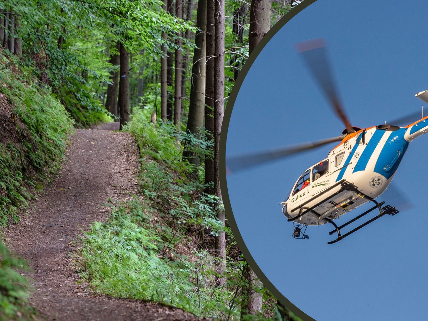 Die 54-Jährige wurde verletzt und mit dem Hubschrauber ins Krankenhaus geflogen.