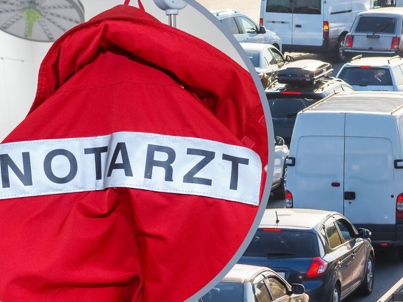 Weil die Rettungsgasse blockiert war, hat sich Notarzt Frederick Voß (35) bei Wuppertal kurzerhand das Fahrrad eines Reisenden geschnappt, um über die Autobahn 1 zu einem schwer verletzten Unfallopfer zu radeln. Weil die Rettungsgasse blockiert war, hat sich Notarzt Frederick Voß (35) bei Wuppertal kurzerhand das Fahrrad eines Reisenden geschnappt, um über die Autobahn 1 zu einem schwer verletzten Unfallopfer zu radeln.