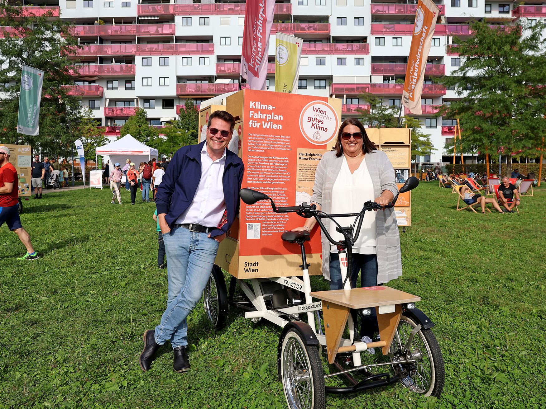 Die Wiener Klima-Tour machte am Wochenende im Rudolf Bendar-Park in Wien-Leopoldstadt halt.