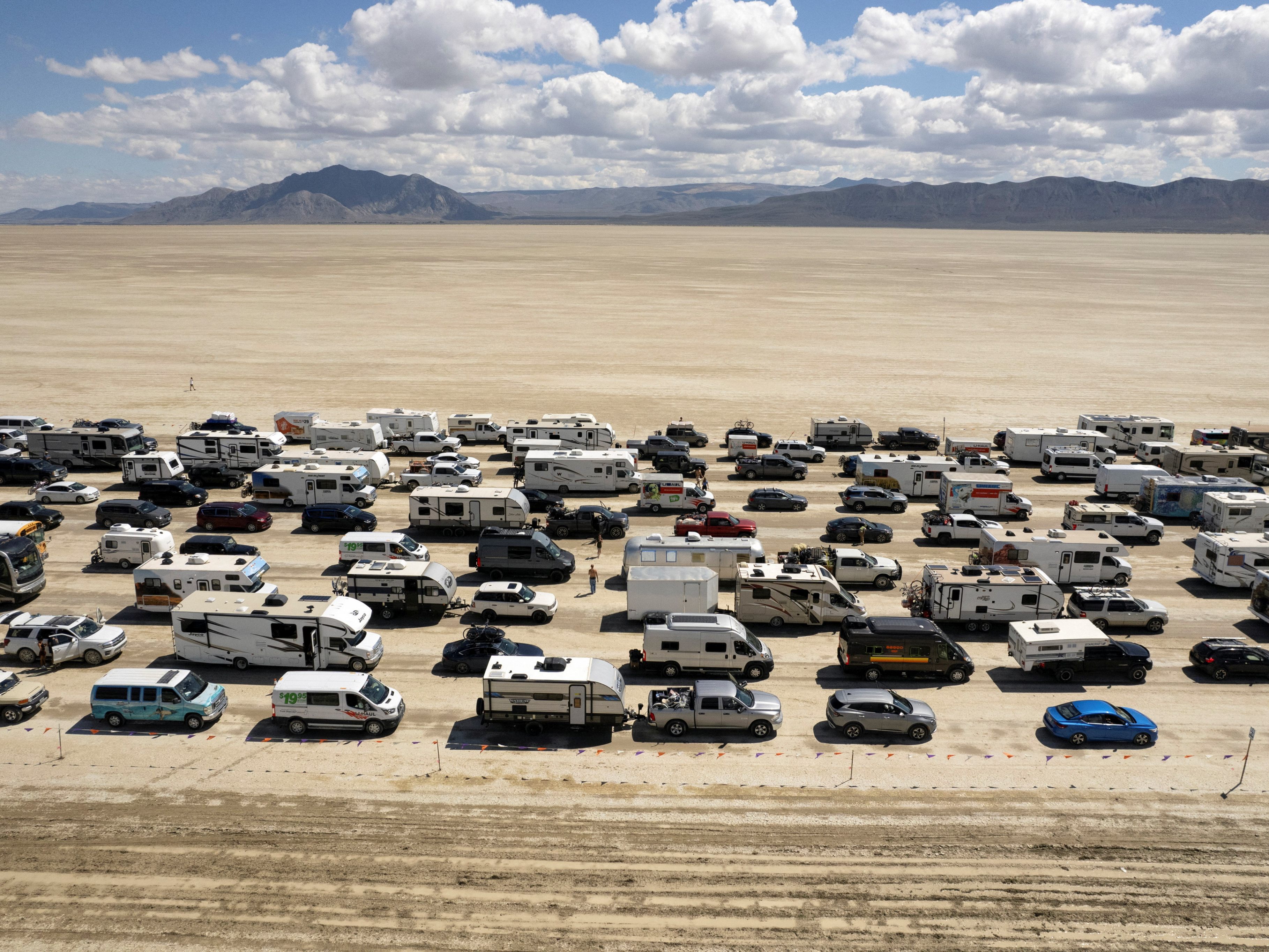 Zehntausende "Burning Man"-Besucher können abreisen.