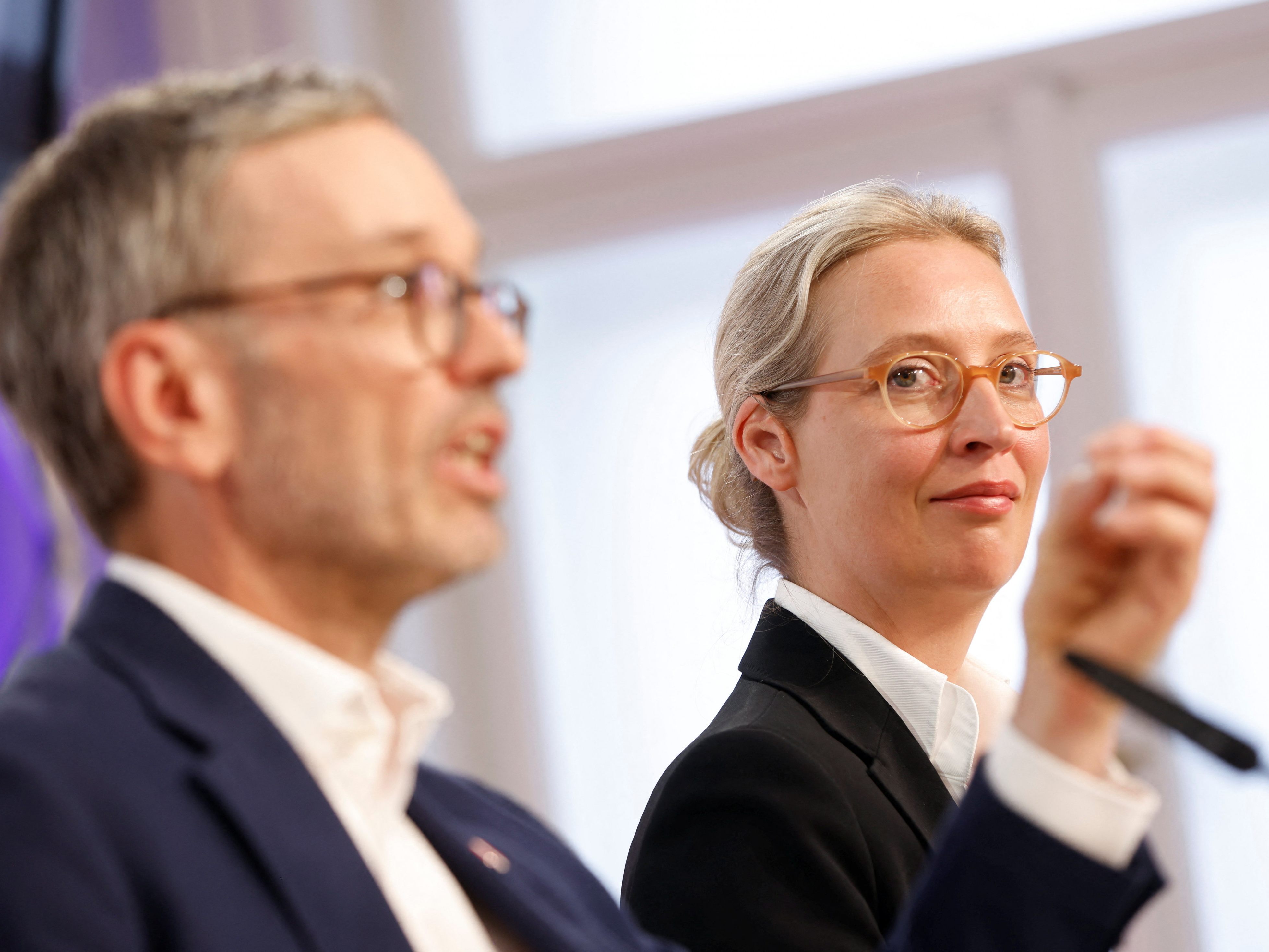 Weidel und Kickl am Dienstag in Wien.