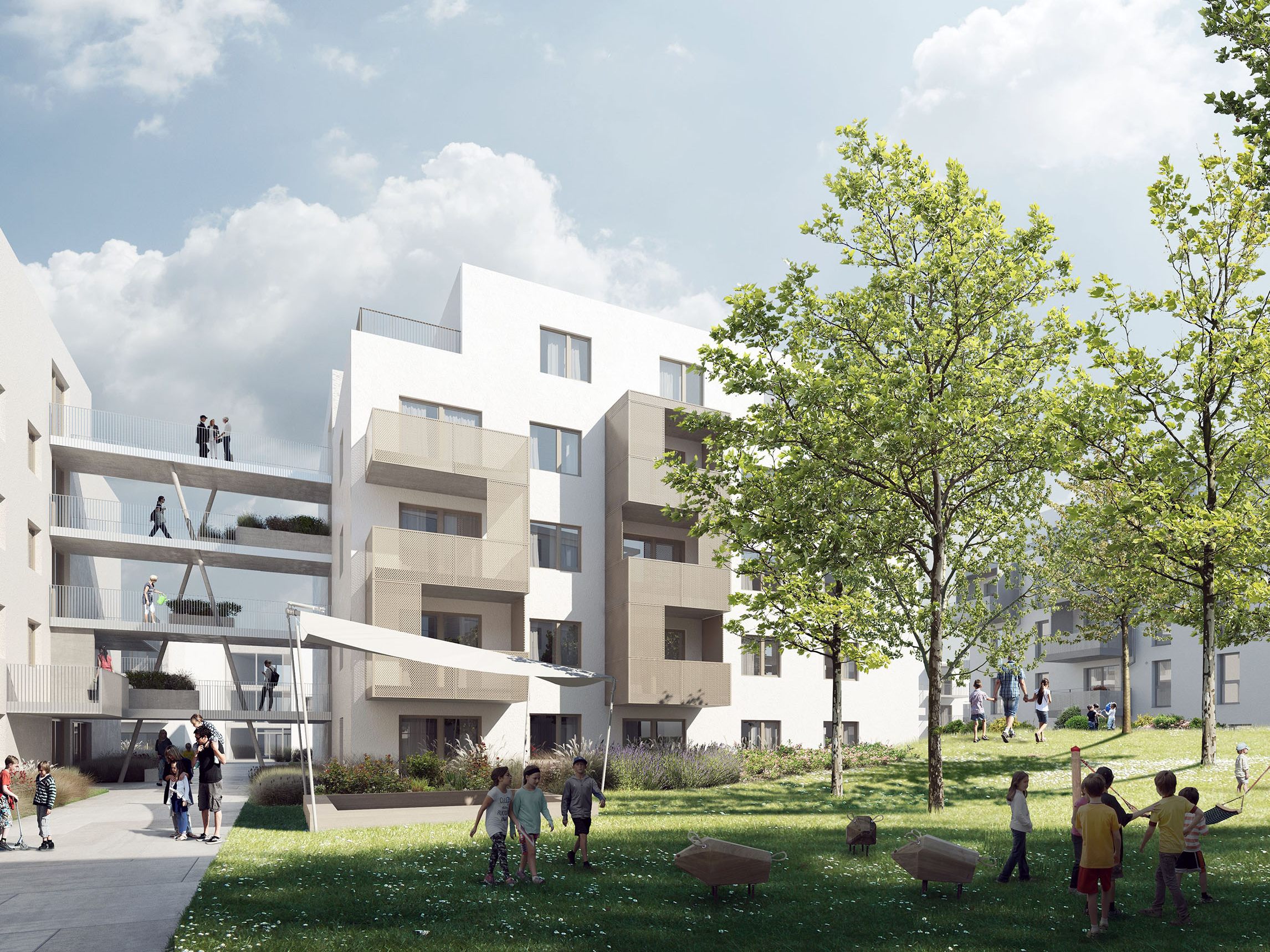 Im Sommer 2024 soll der "CAMPO Breitenlee" in der Wiener Donaustadt fertiggestellt werden. Im Sommer 2024 soll der "CAMPO Breitenlee" in der Wiener Donaustadt fertiggestellt werden.