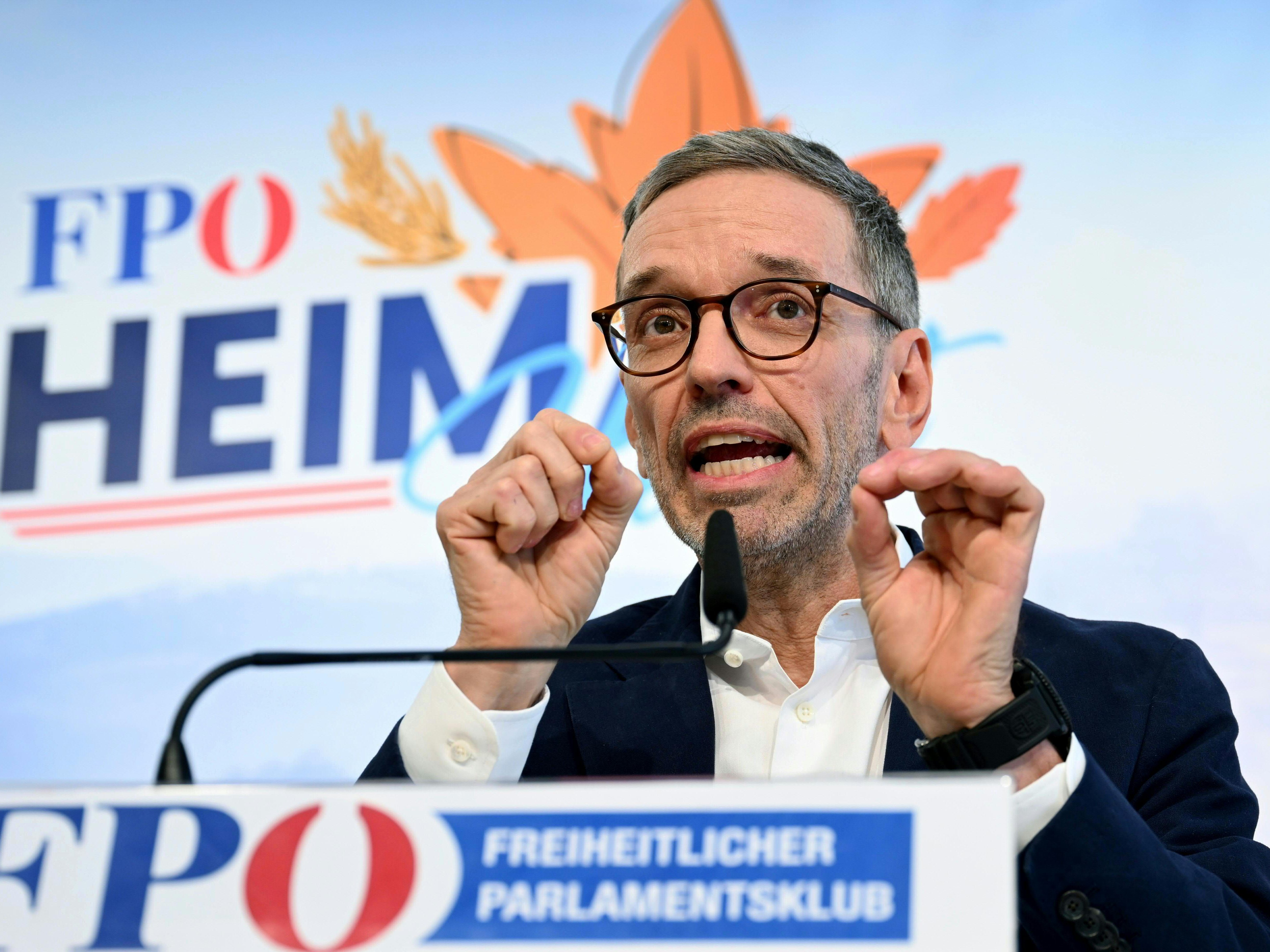 Im Bild: FPÖ-Chef Herbert Kickl.
