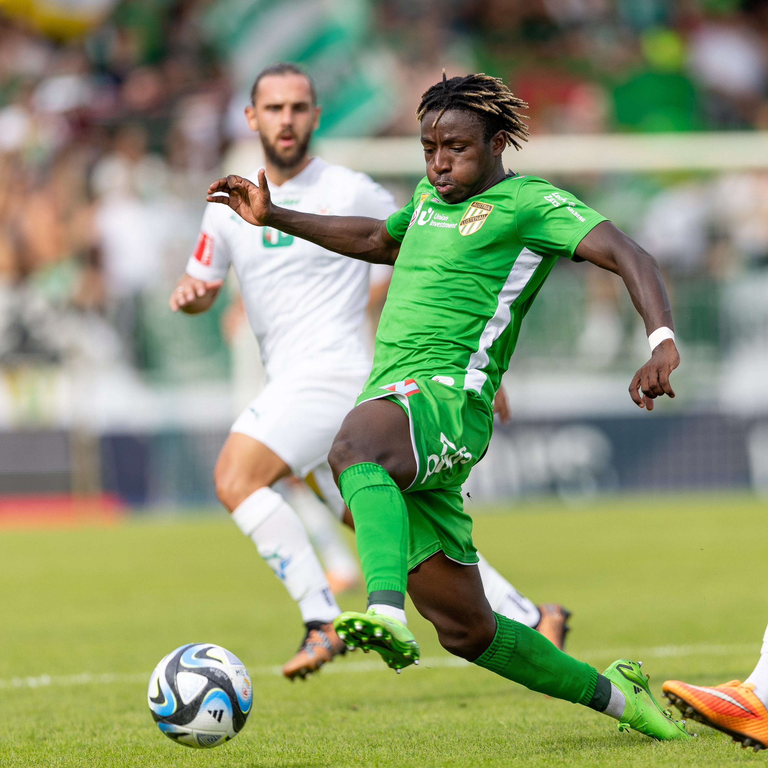 Baila Diallo (SC Austria Lustenau) am Sonntag, 17. September 2023, während der Admiral Bundesliga-Begegnung.