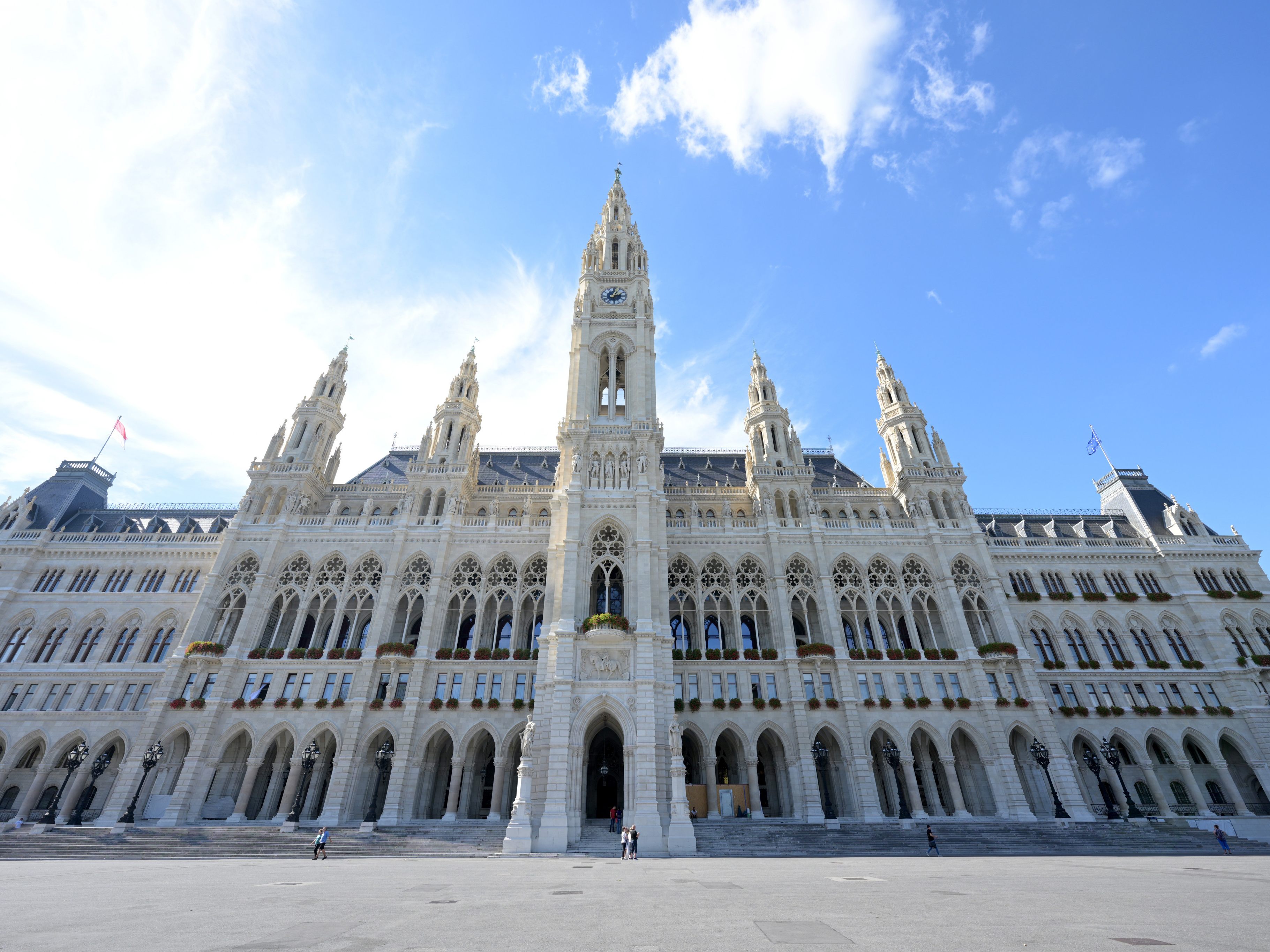 Im Bild zu sehen: Das Rathaus in Wien am Donnerstag, 21. September.