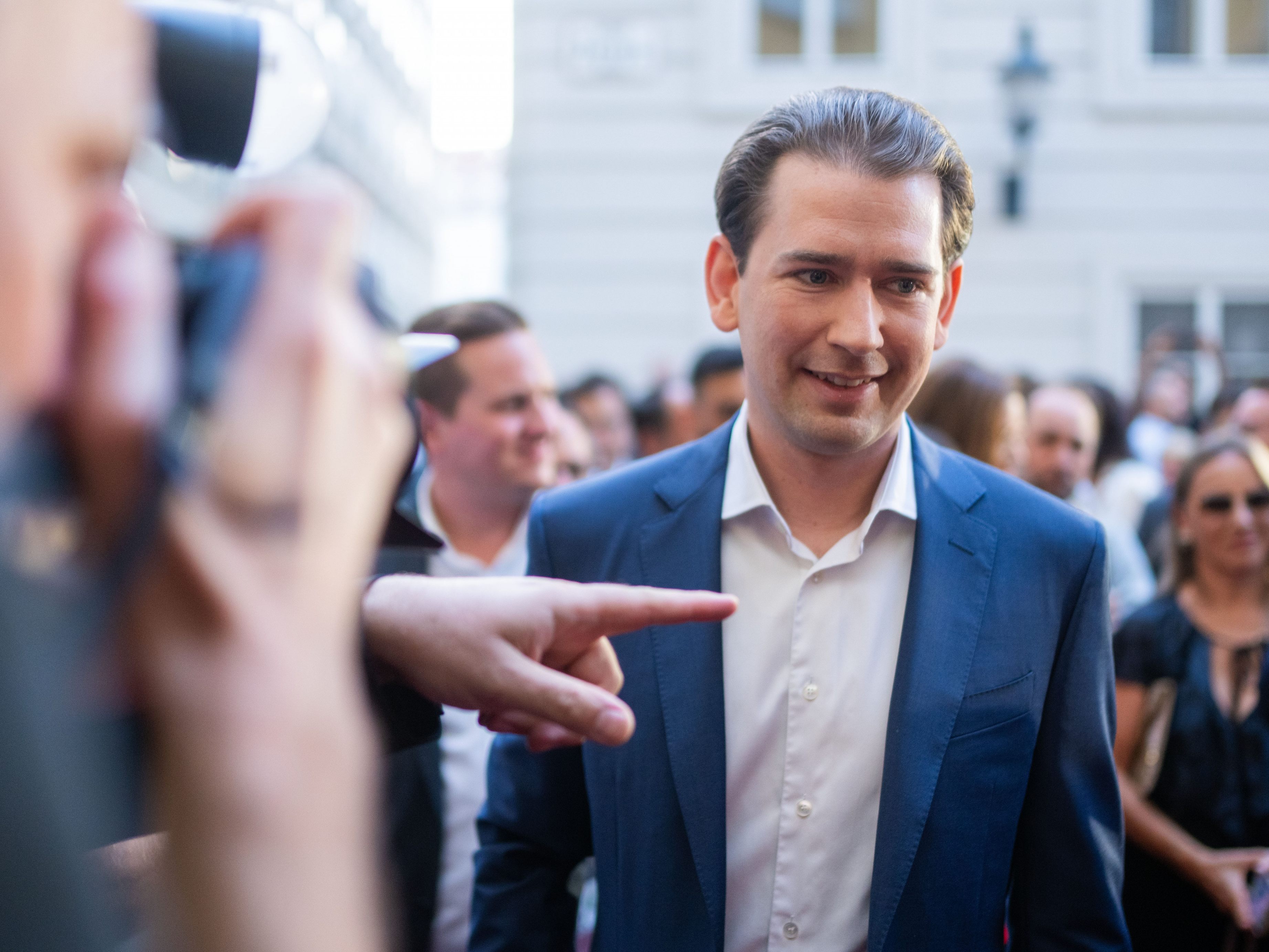 Der frühere Bundeskanzler Sebastian Kurz am Mittwoch in Wien. Der frühere Bundeskanzler Sebastian Kurz am Mittwoch in Wien.