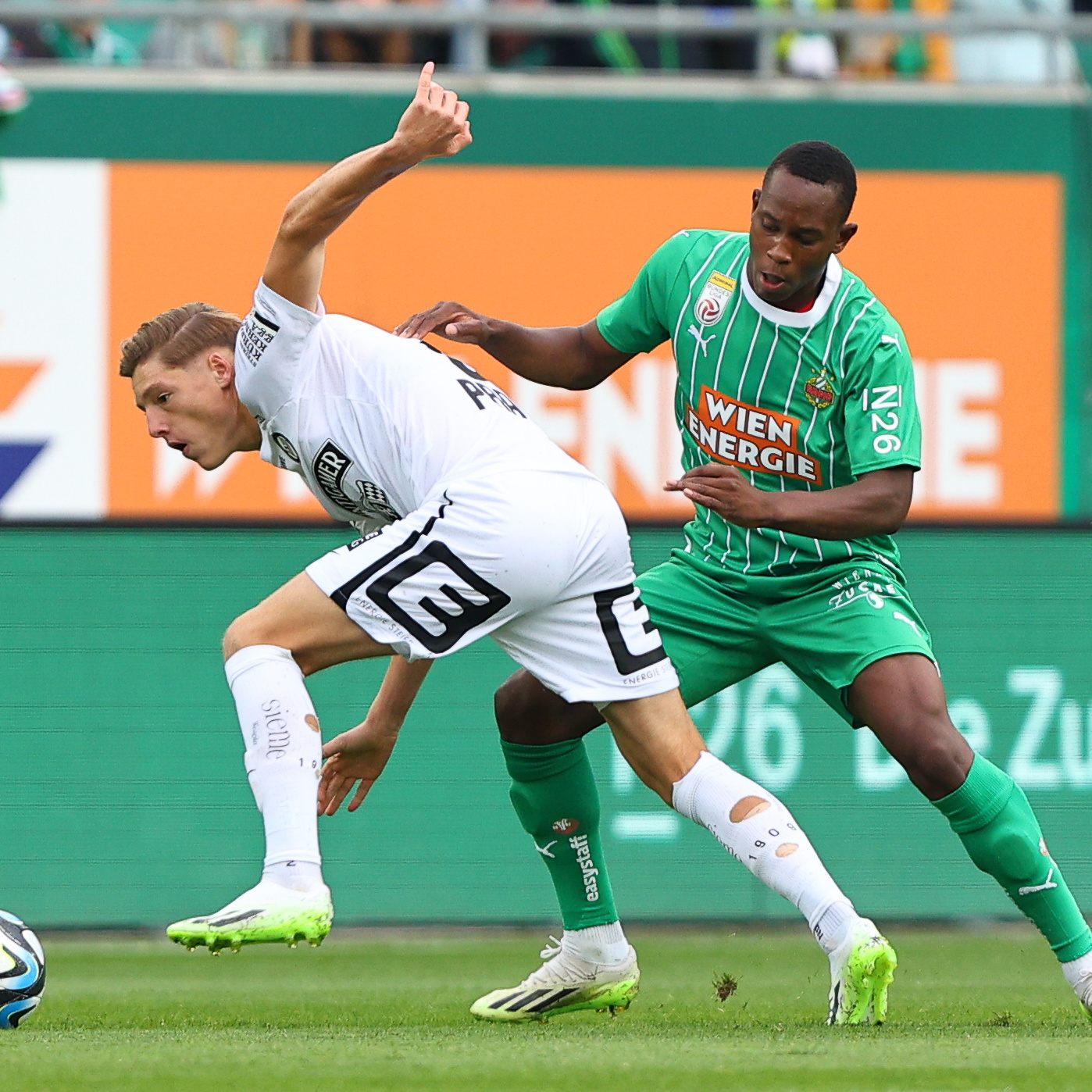Ein Unentschieden gab es beim Spiel Rapid Wien gegen Sturm Graz.