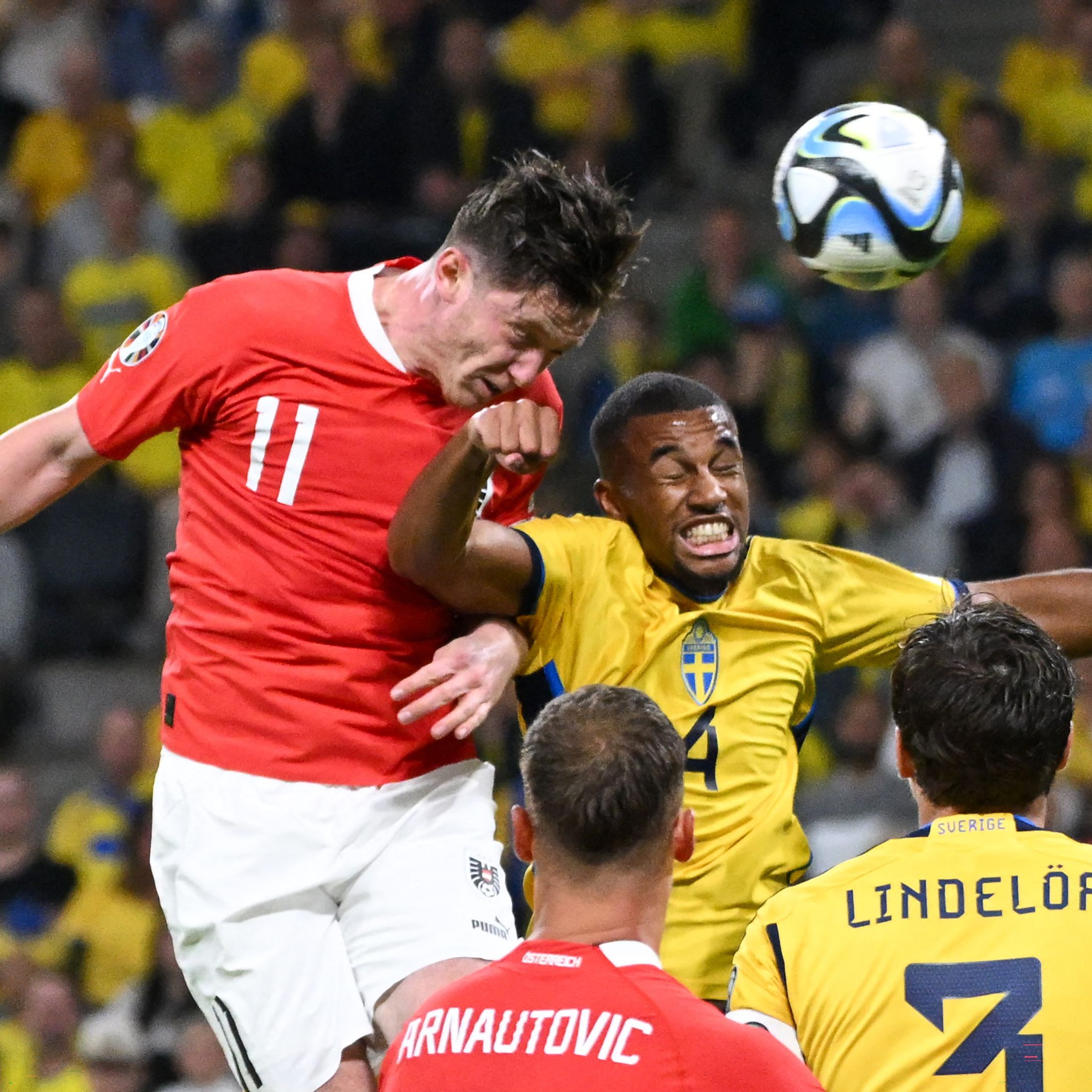 Das erste Österreich-Tor gegen Schweden ging auf das Konto von Michael Gregoritsch.