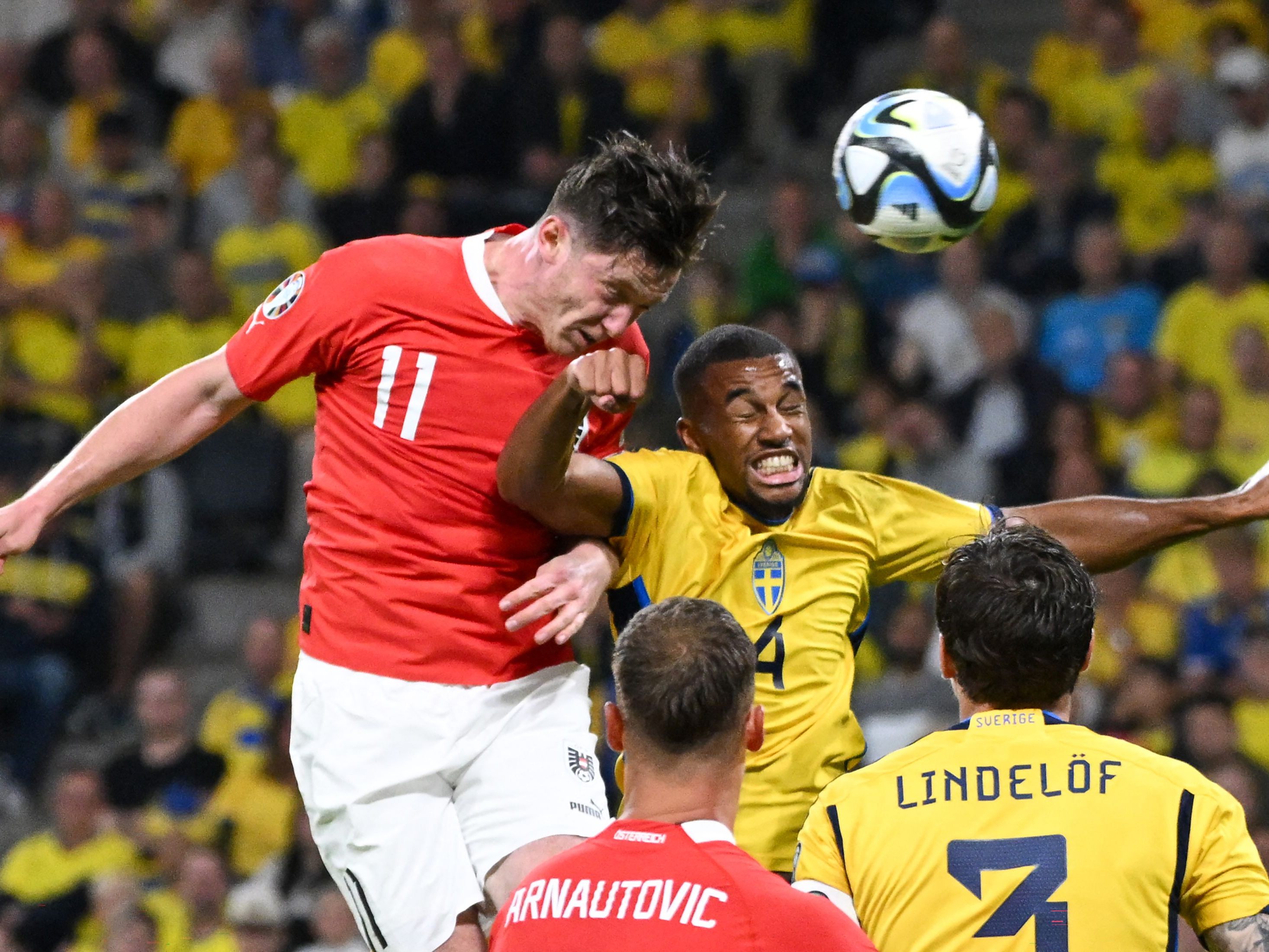 Das erste Österreich-Tor gegen Schweden ging auf das Konto von Michael Gregoritsch. Das erste Österreich-Tor gegen Schweden ging auf das Konto von Michael Gregoritsch.