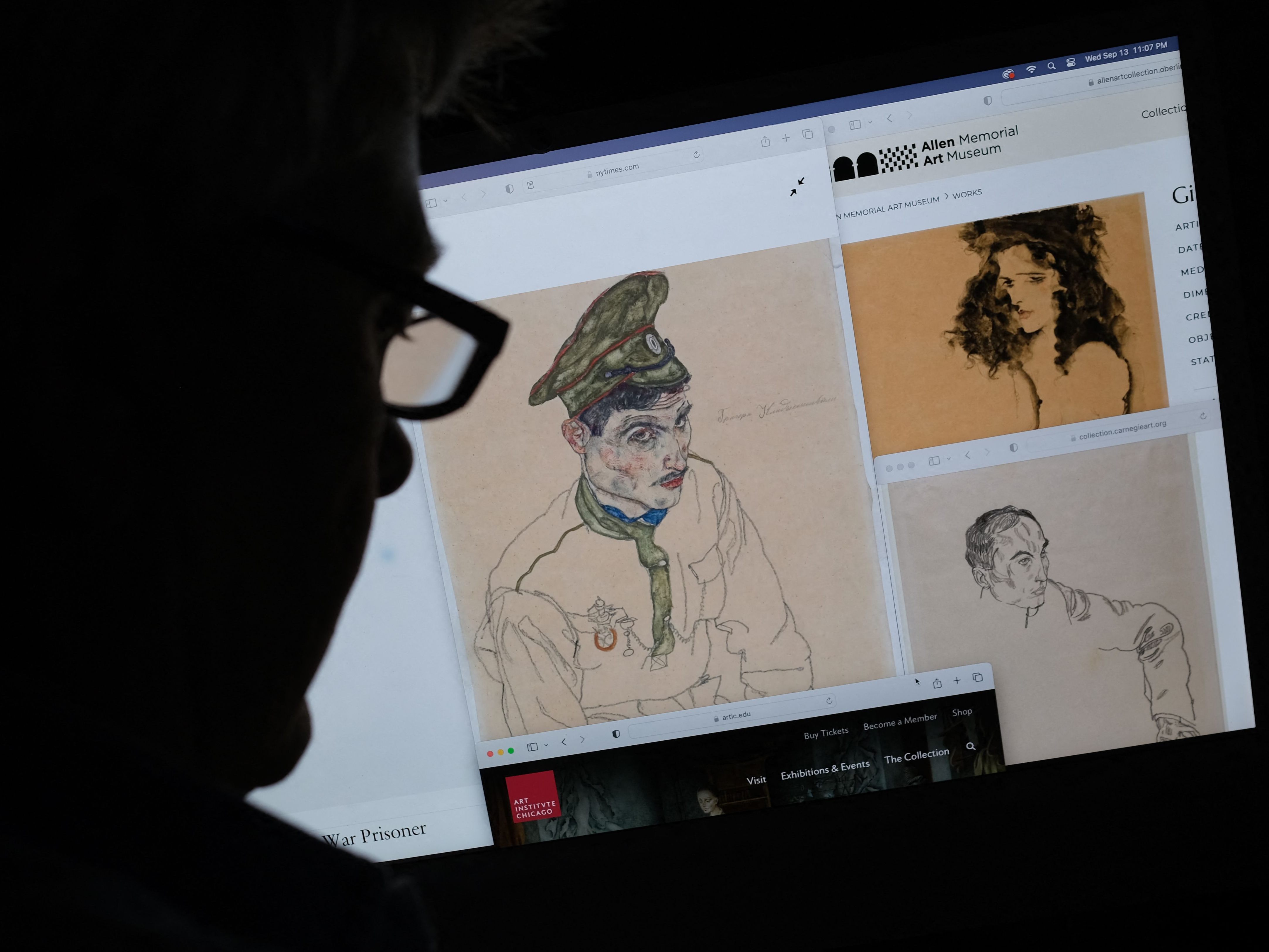 Wegen mutmaßlicher Raubkunst wurden Schiele-Bilder beschlagnahmt. Wegen mutmaßlicher Raubkunst wurden Schiele-Bilder beschlagnahmt.