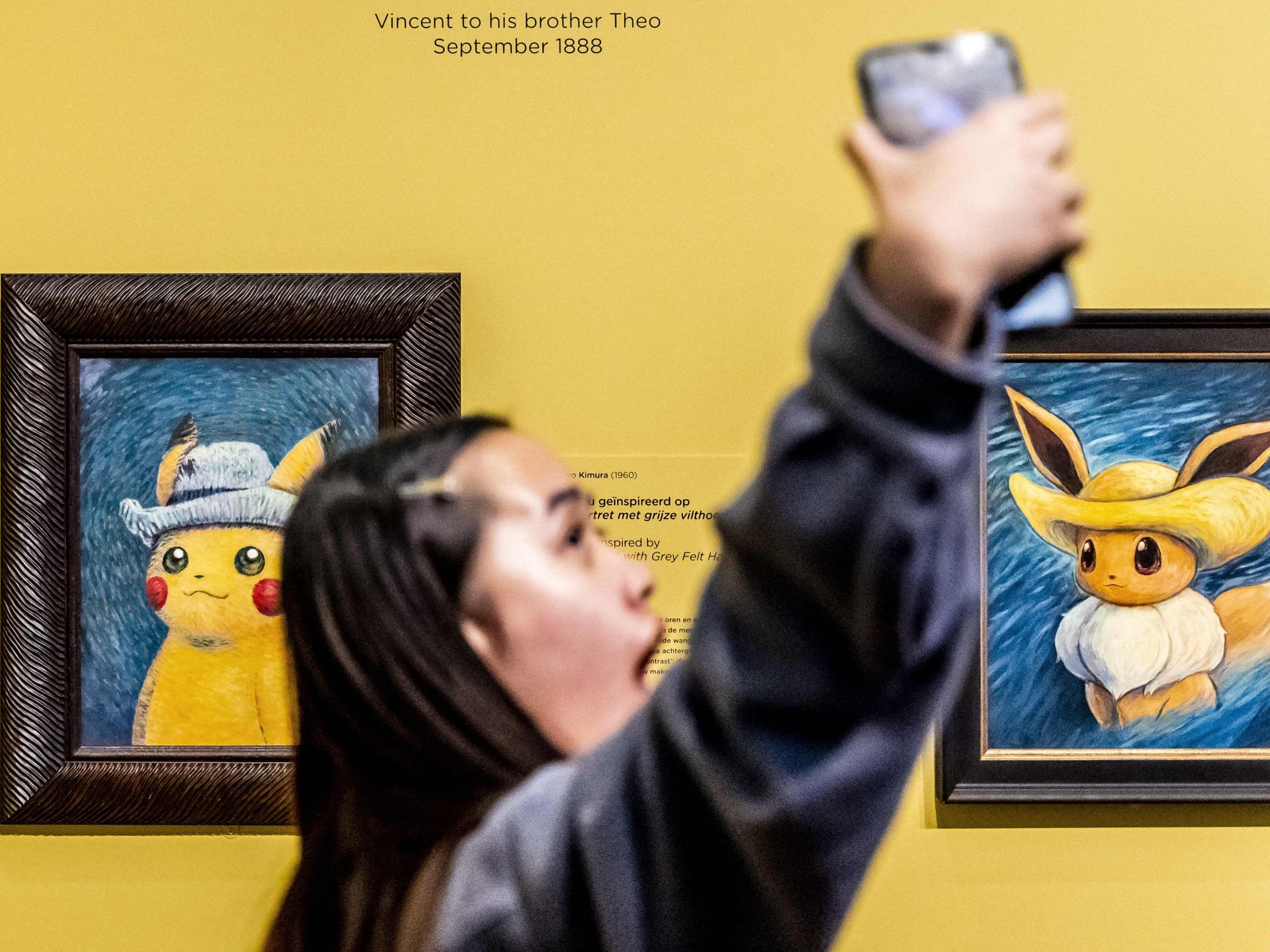 Pokémon-Gemälde im Van Gogh Museum sollen die neuen Generationen anlocken.
