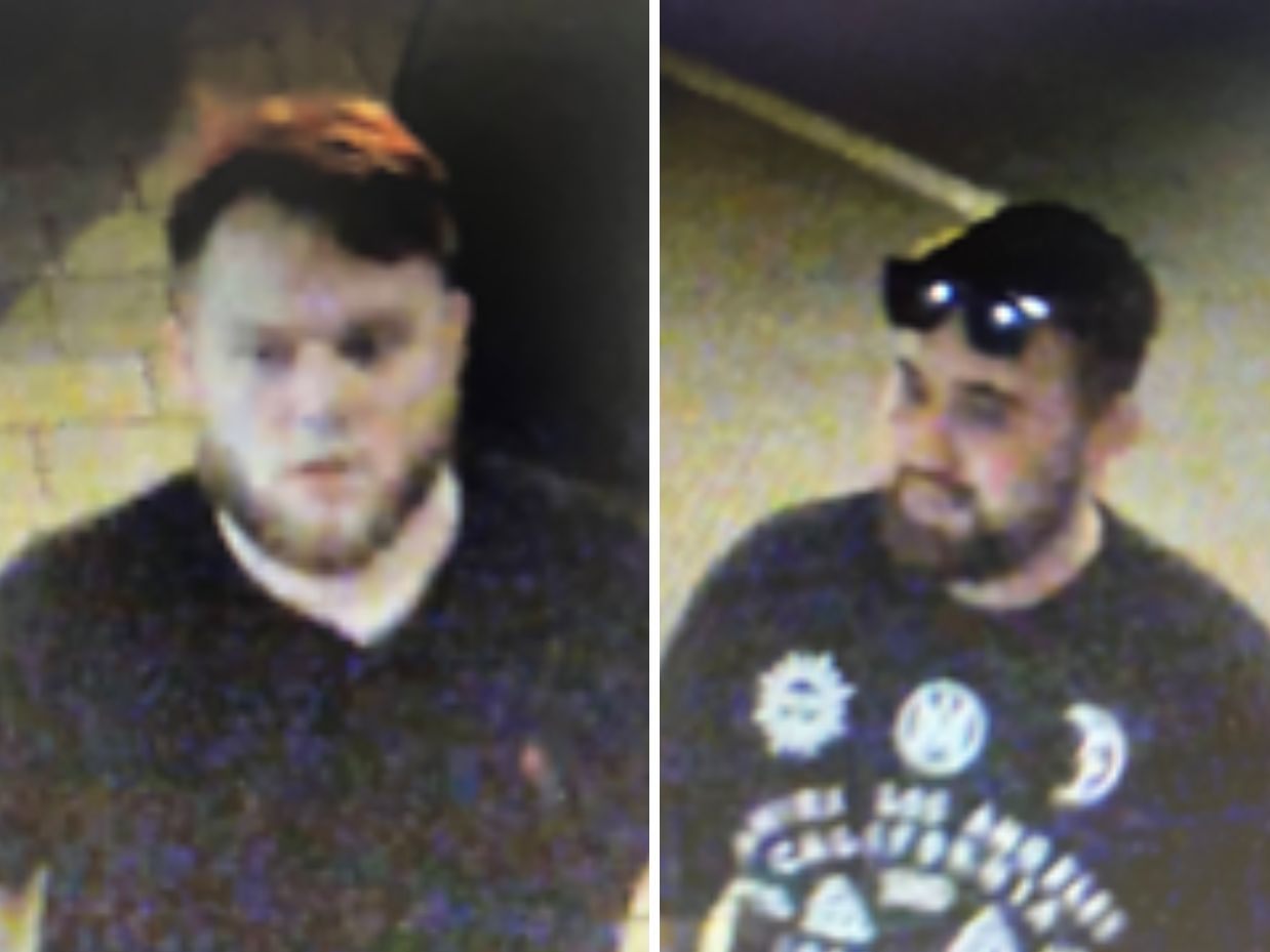Die Polizei sucht nach diesen Männern.