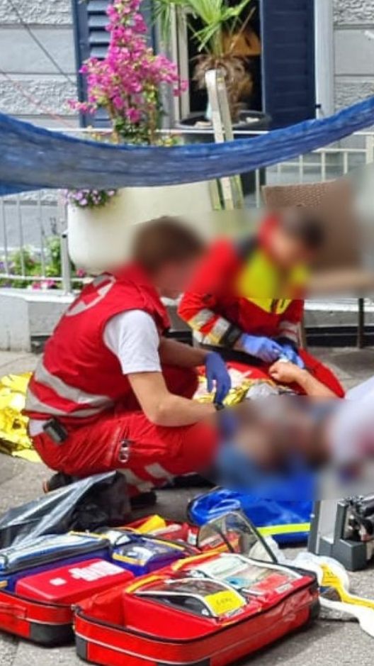 Auf einem Überwachungsvideo wurde der Vorfall aufgezeichnet.