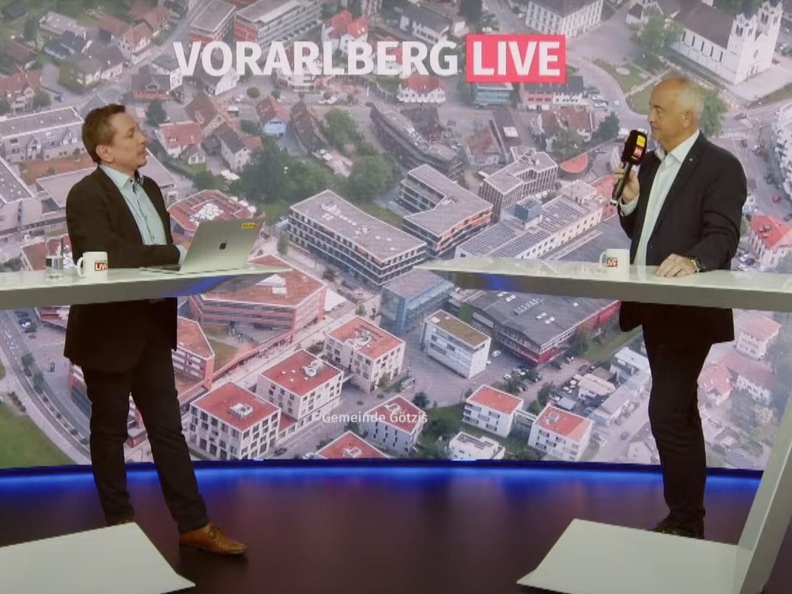 Bürgermeister Manfred Böhmwalder bei "Vorarlberg LIVE". Bürgermeister Manfred Böhmwalder bei "Vorarlberg LIVE".