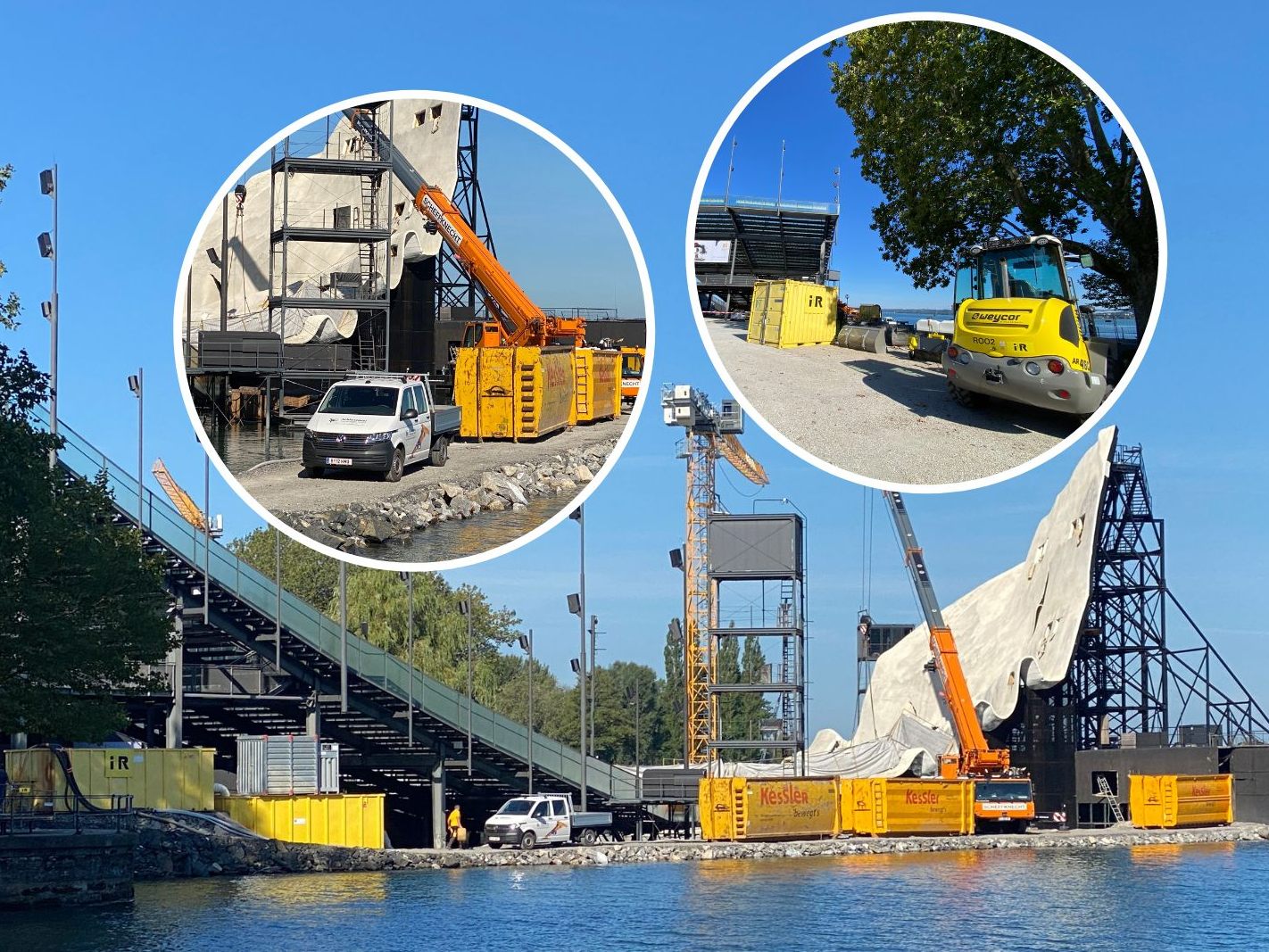 Bei den Festspielen gibt es derzeit eine Großbaustelle.