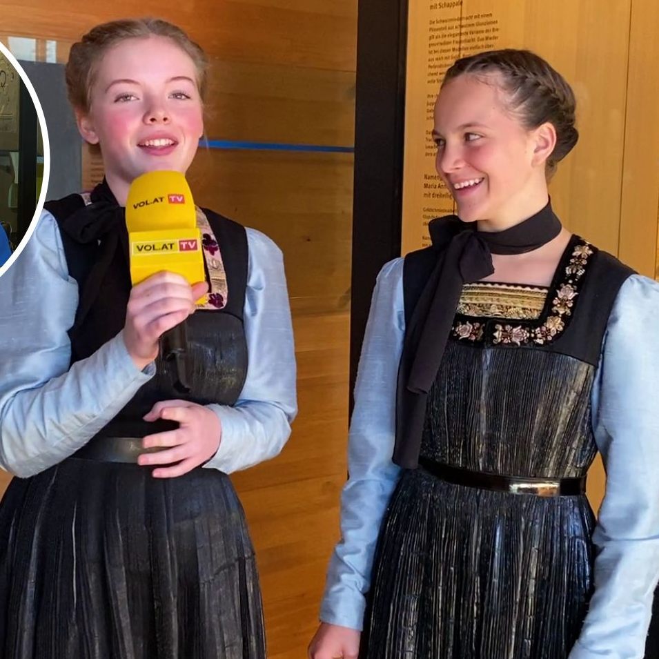 Die Juppenwerkstatt freut, dass immer mehr Junge – darunter Marisa und Sophie – Tracht tragen.