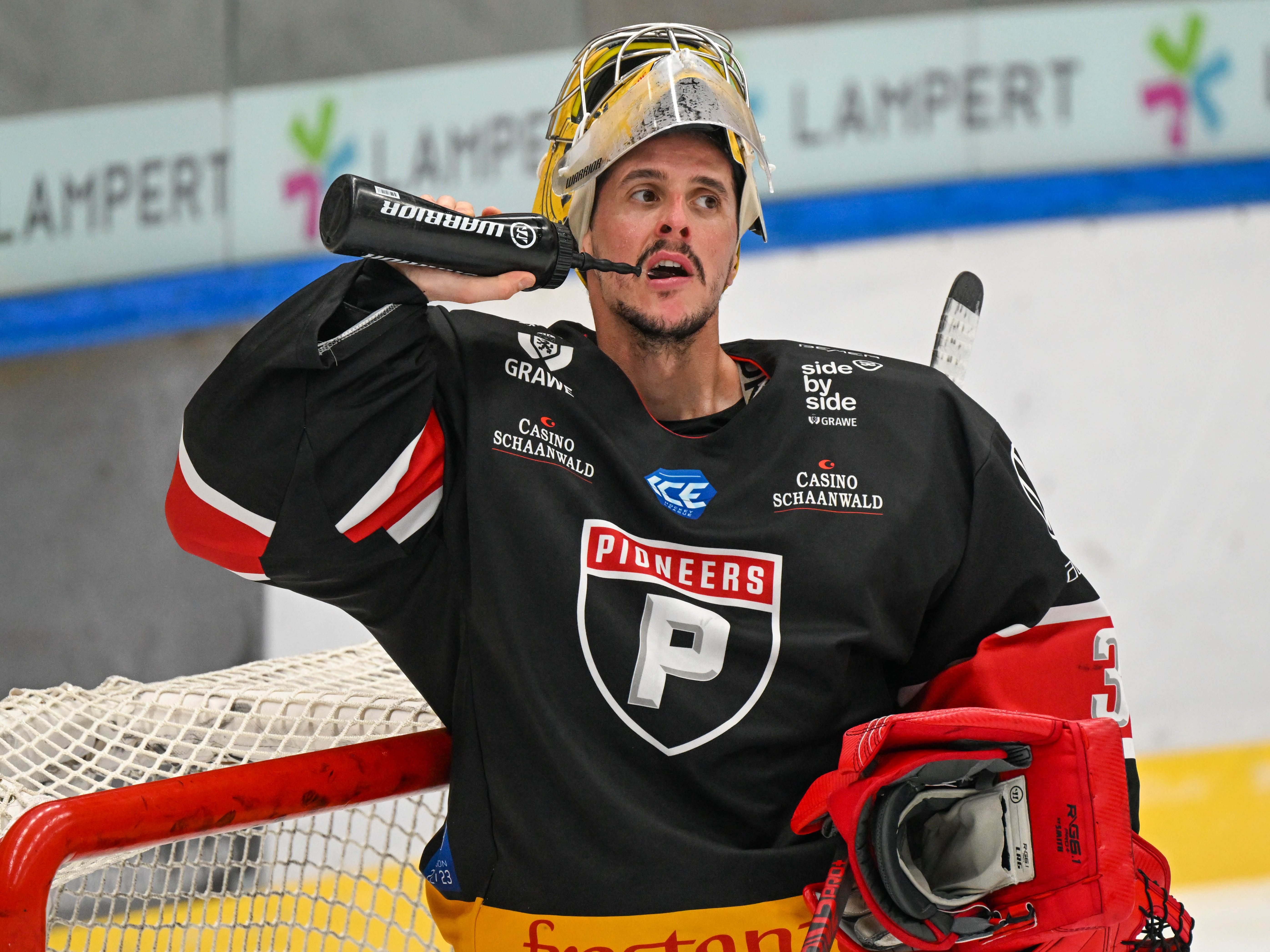 Torhüter Alex Caffi sicherte seinem Team mit guten Paraden im letzten Drittel den Sieg.