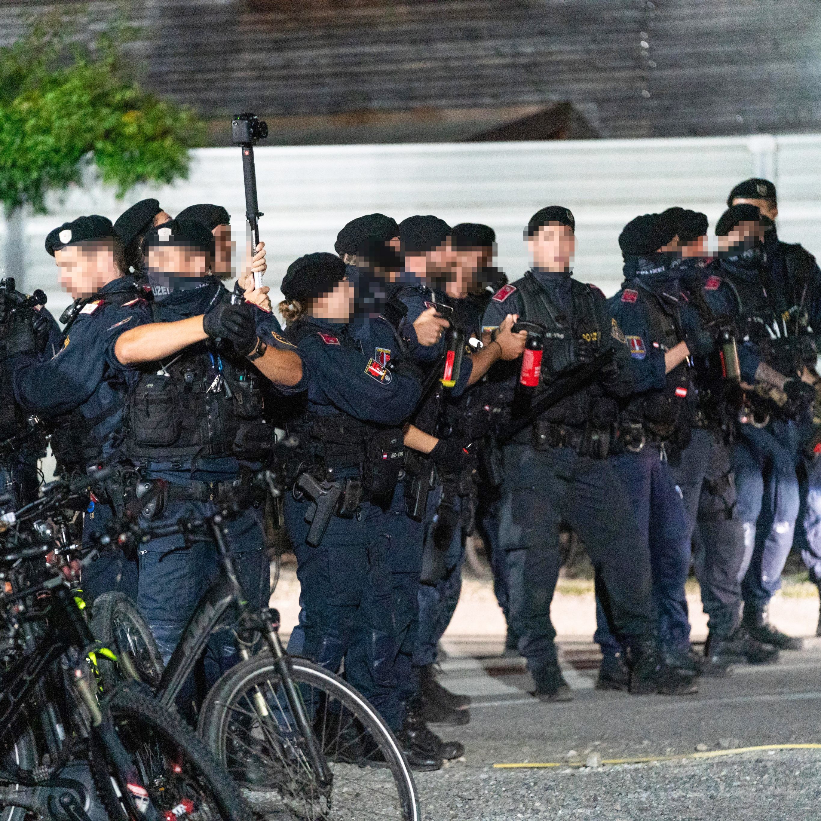 Polizeieinsatz beim Altach-Match.
