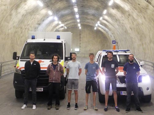 Die SEG der Rotkreuz-Abteilung Bludenz – St. Gallenkirch – Sonntag nutzte die Totalsperre des Arlbergtunnels, um die Örtlichkeiten und somit die Fluchtstollen für etwaige Notfälle zu inspizieren