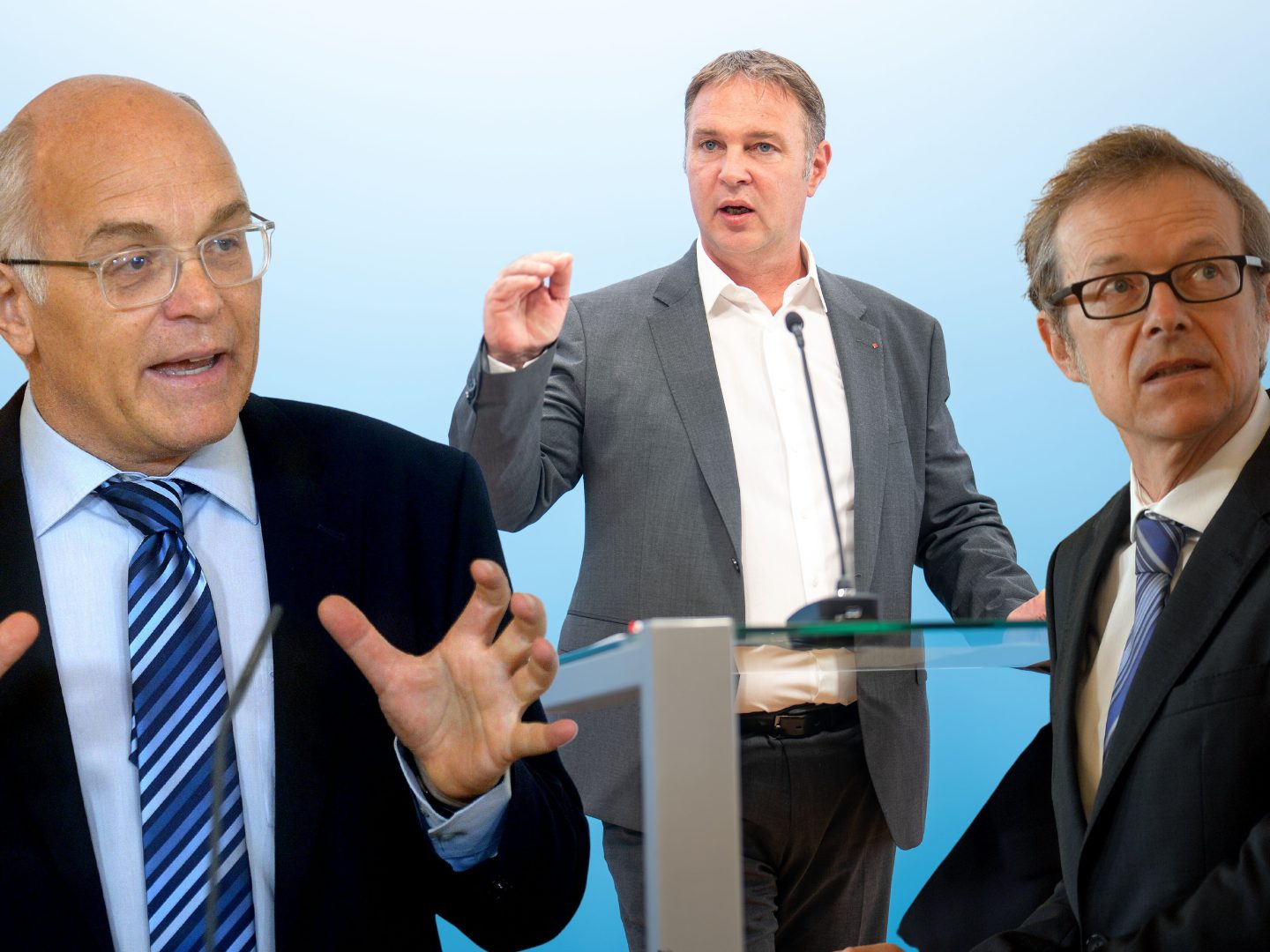 Günther Ogris (links) tritt zurück und Christoph Hofinger (rechts) folgt ihm nach.