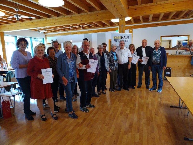 Ehrungen der Ortsgruppenmitglieder des PVÖ Schruns