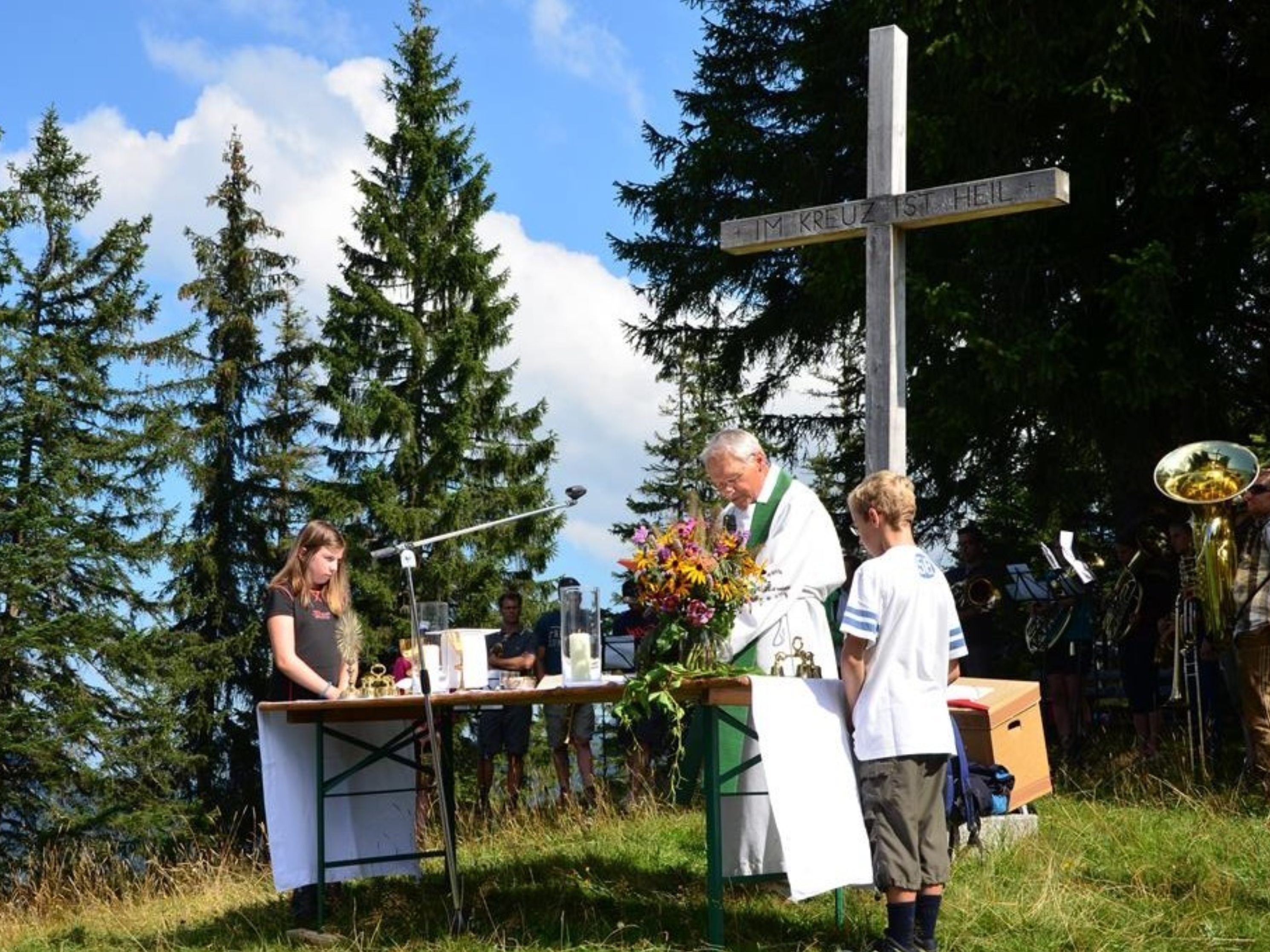 Beim Dafinser Männle zelebriert Bischof Benno am kommenden Sonntag eine stimmungsvolle Bergmesse