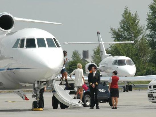 Österreichs Privatjets waren im Sommer 2023 im Dauereinsatz.