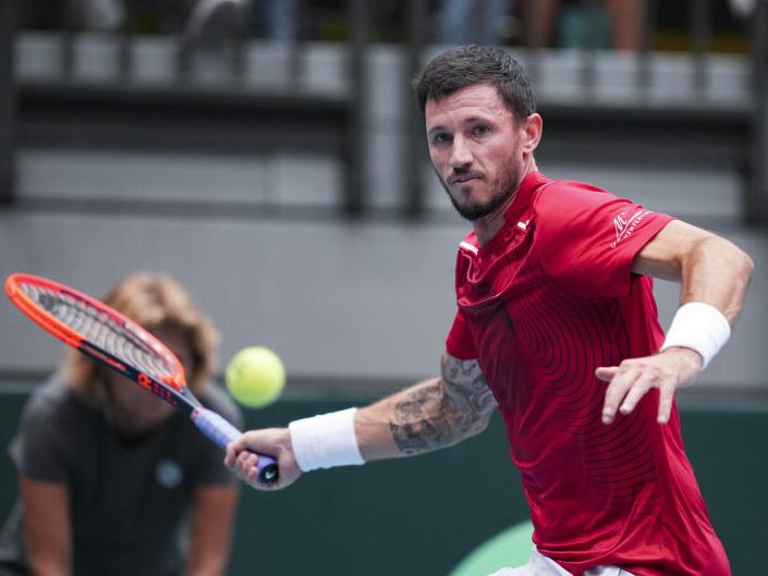 Das ÖTV-Davis-Cup-Team verlor das Heimspiel gegen Portugal. Das ÖTV-Davis-Cup-Team verlor das Heimspiel gegen Portugal.