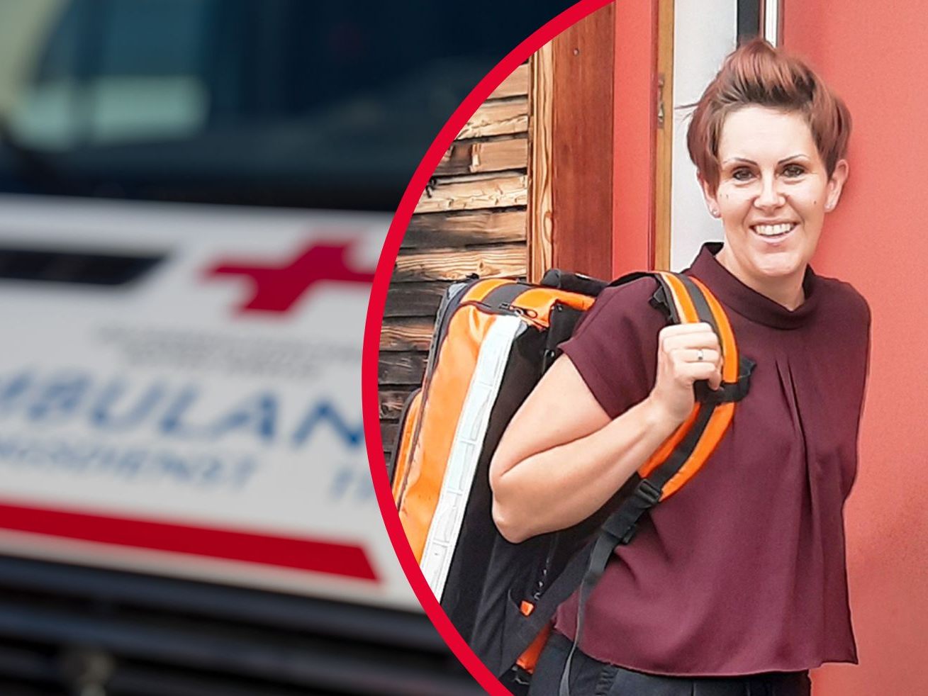 Monika Fritsch hat ihren Notfallrucksack immer in Griffweite – für sie ist es selbstverständlich zu helfen, sie macht auch allen Mut, das zu tun.