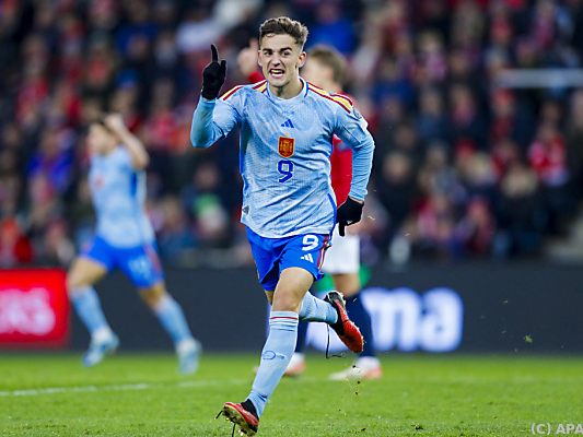 Gavi schoss das 1:0 für Spanien in Norwegen