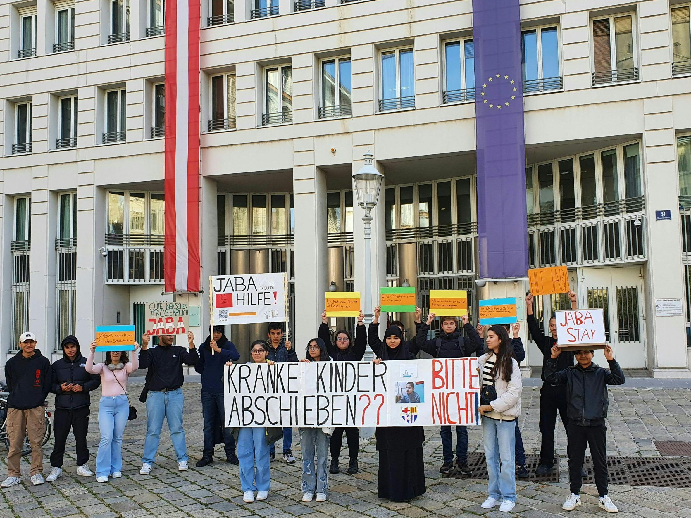 Kundgebung in der Wiener Innenstadt.