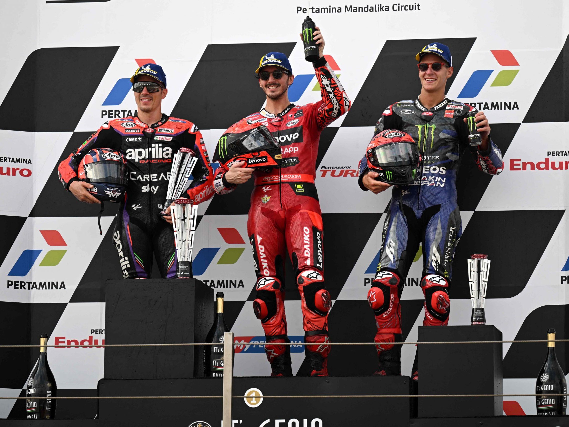 Francesco Bagnaia holte den 1. Platz. Francesco Bagnaia holte den 1. Platz.
