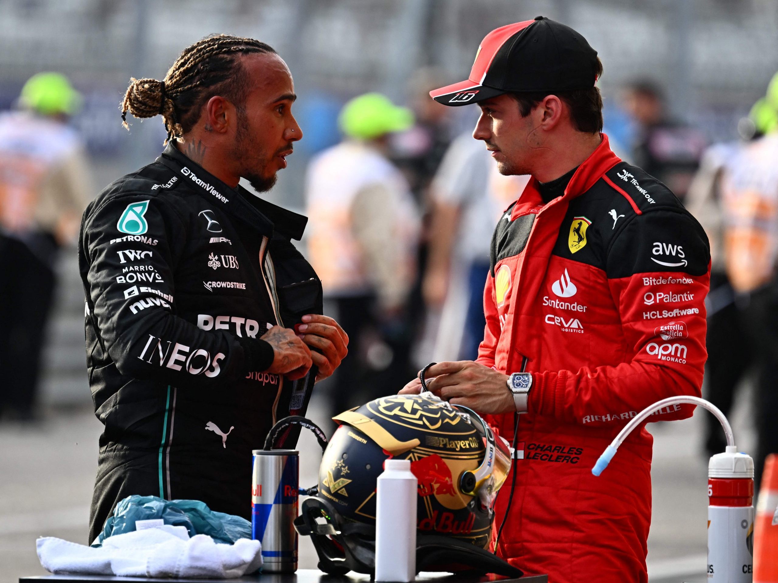 Lewis Hamilton und Charles Leclerc wurden disqualifiziert. Lewis Hamilton und Charles Leclerc wurden disqualifiziert.