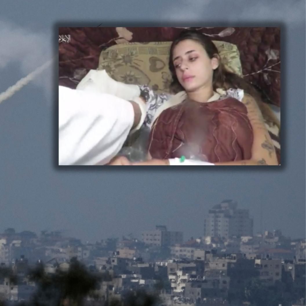 In einem am Montag verbreiteten Video sieht man, wie einer jungen Frau eine Wunde am Arm verbunden wird, anschließend spricht sie direkt in die Kamera.