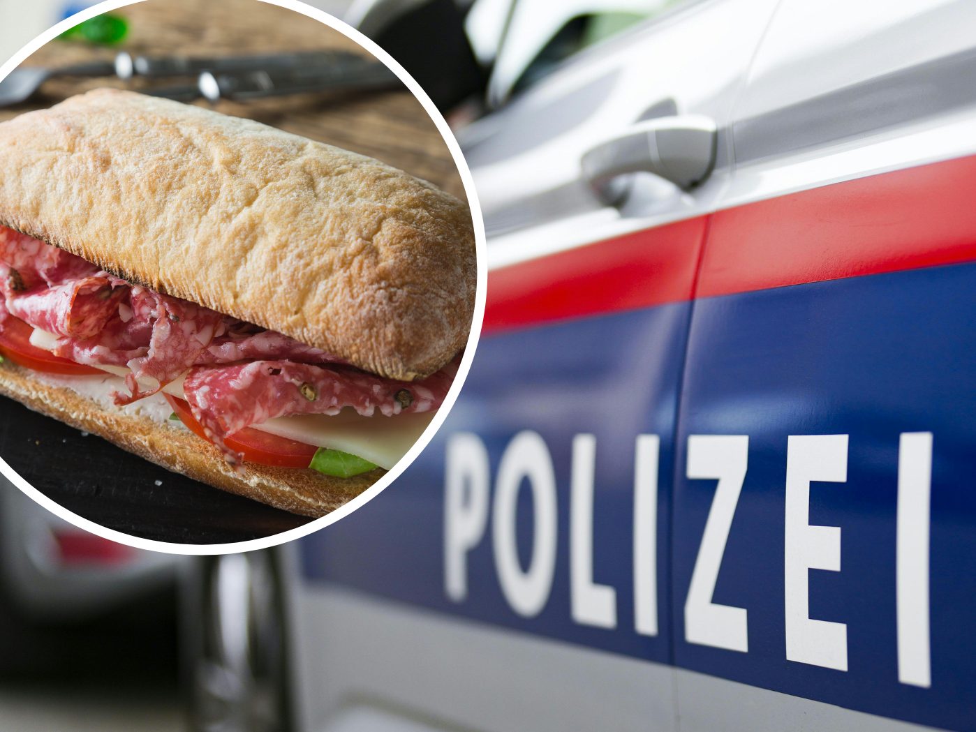 In einem Wiener Supermarkt gönnte sich ein Mann einen illegalen Snack.