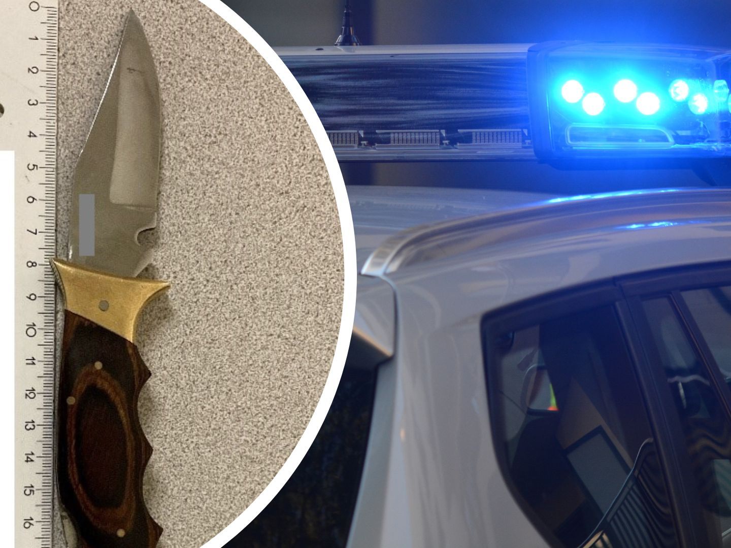Polizei-Einsatz nach einer Messerdrohung in Wien-Meidling. Polizei-Einsatz nach einer Messerdrohung in Wien-Meidling.