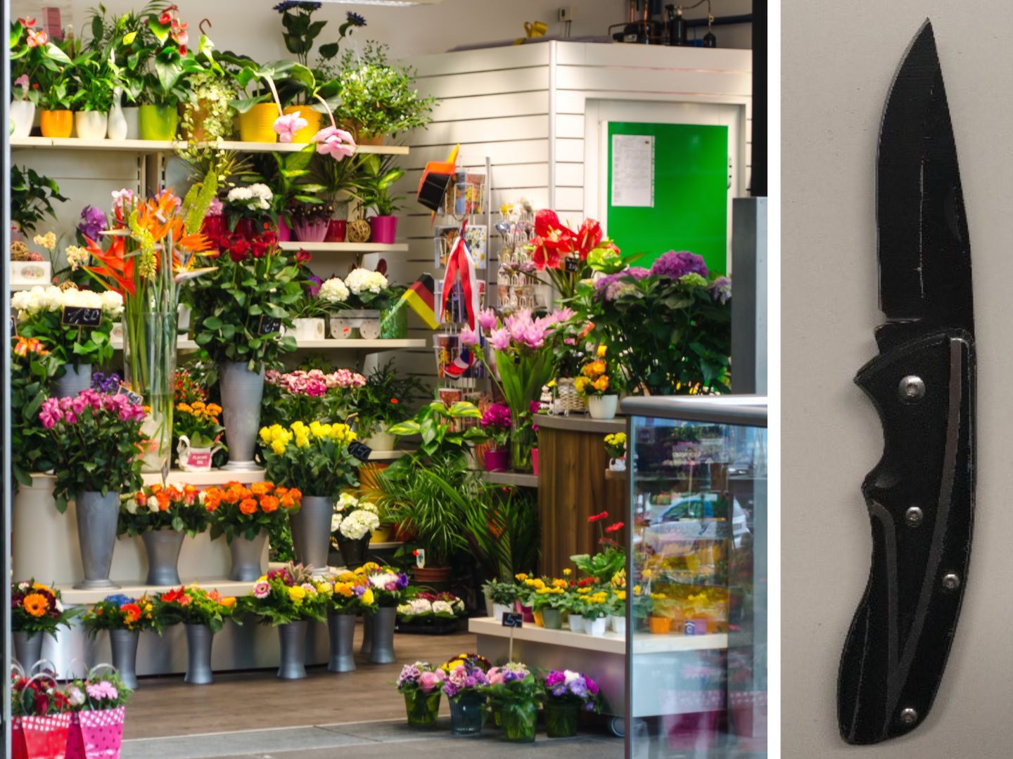 In einem Blumengeschäft in Wien-Ottakring kam es zu einer Messer-Drohung. In einem Blumengeschäft in Wien-Ottakring kam es zu einer Messer-Drohung.