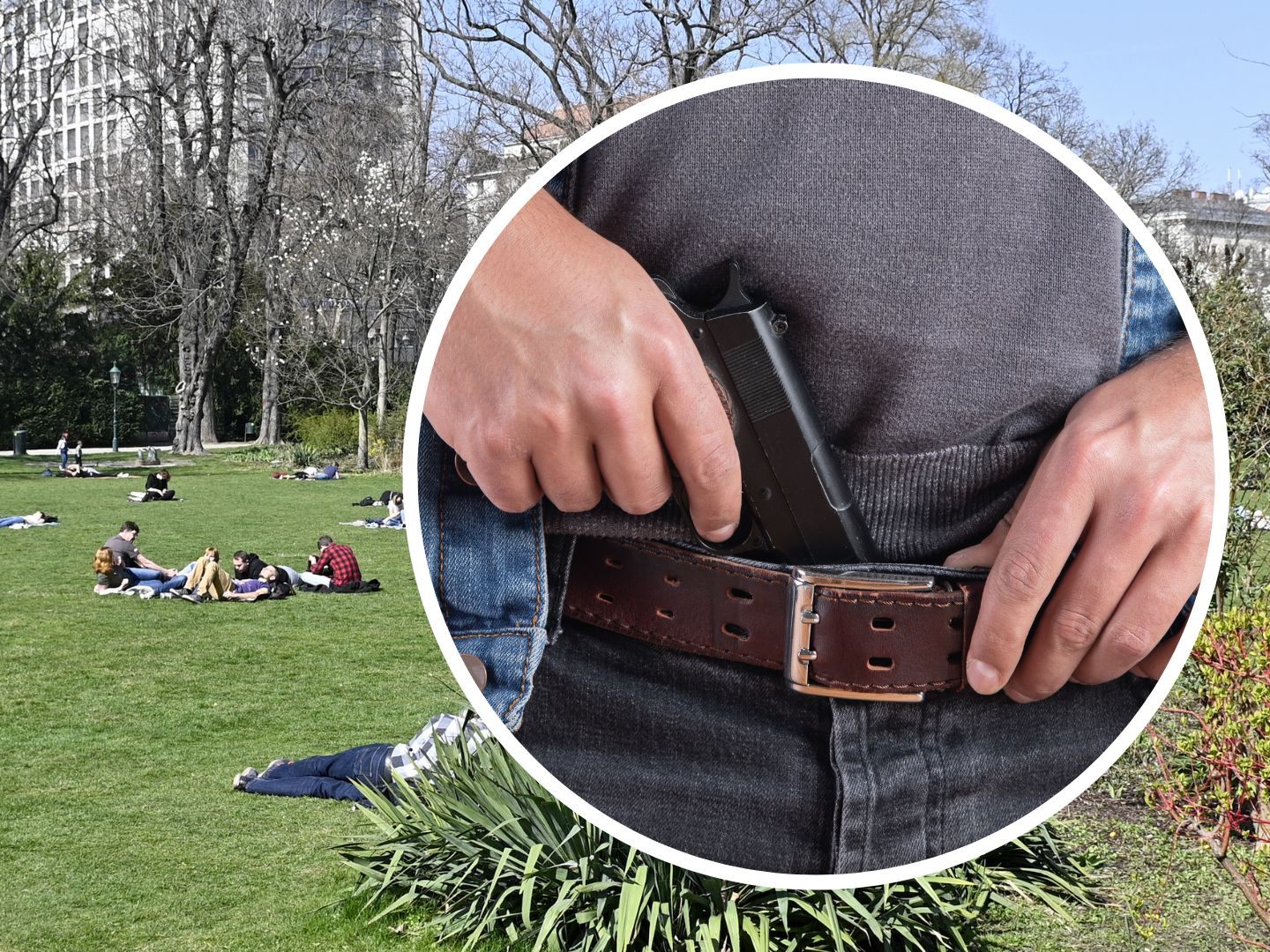 Ein Mann mir einer Waffe sorgte für einen Polizeieinsatz im Wiener Stadtpark.