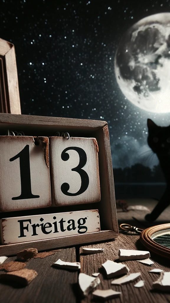 Schwarze Katzen und zerbrochene Spiegel sollen bekanntlich Unglück bringen.