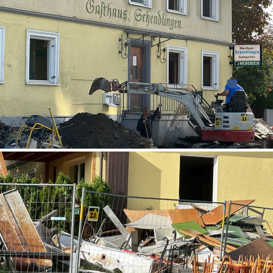Das Gasthaus Schendlingen wird nun abgerissen.